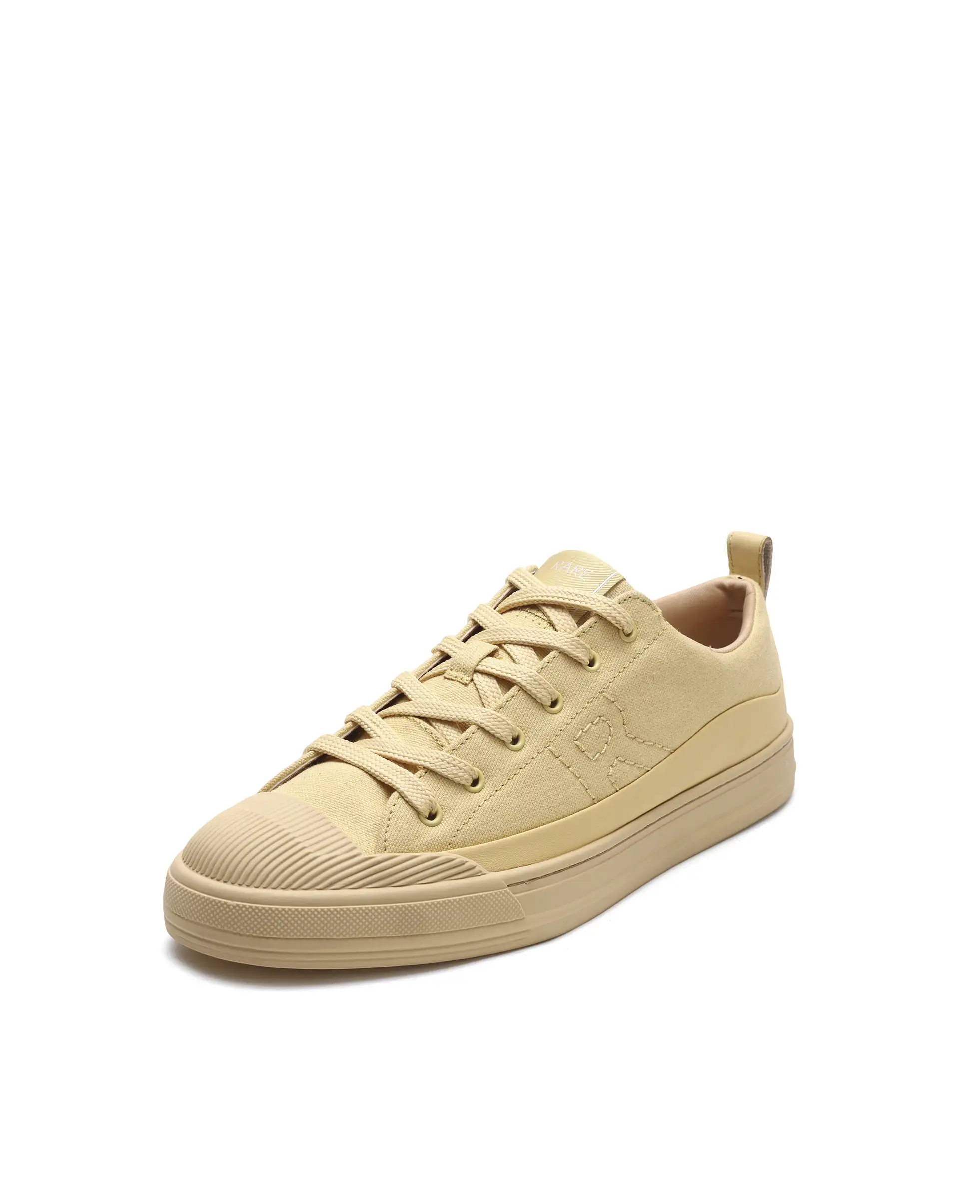Rare Rabbit Men's Sauron Wave 60 Light Yellow Micro Leather Sneaker - Image 4