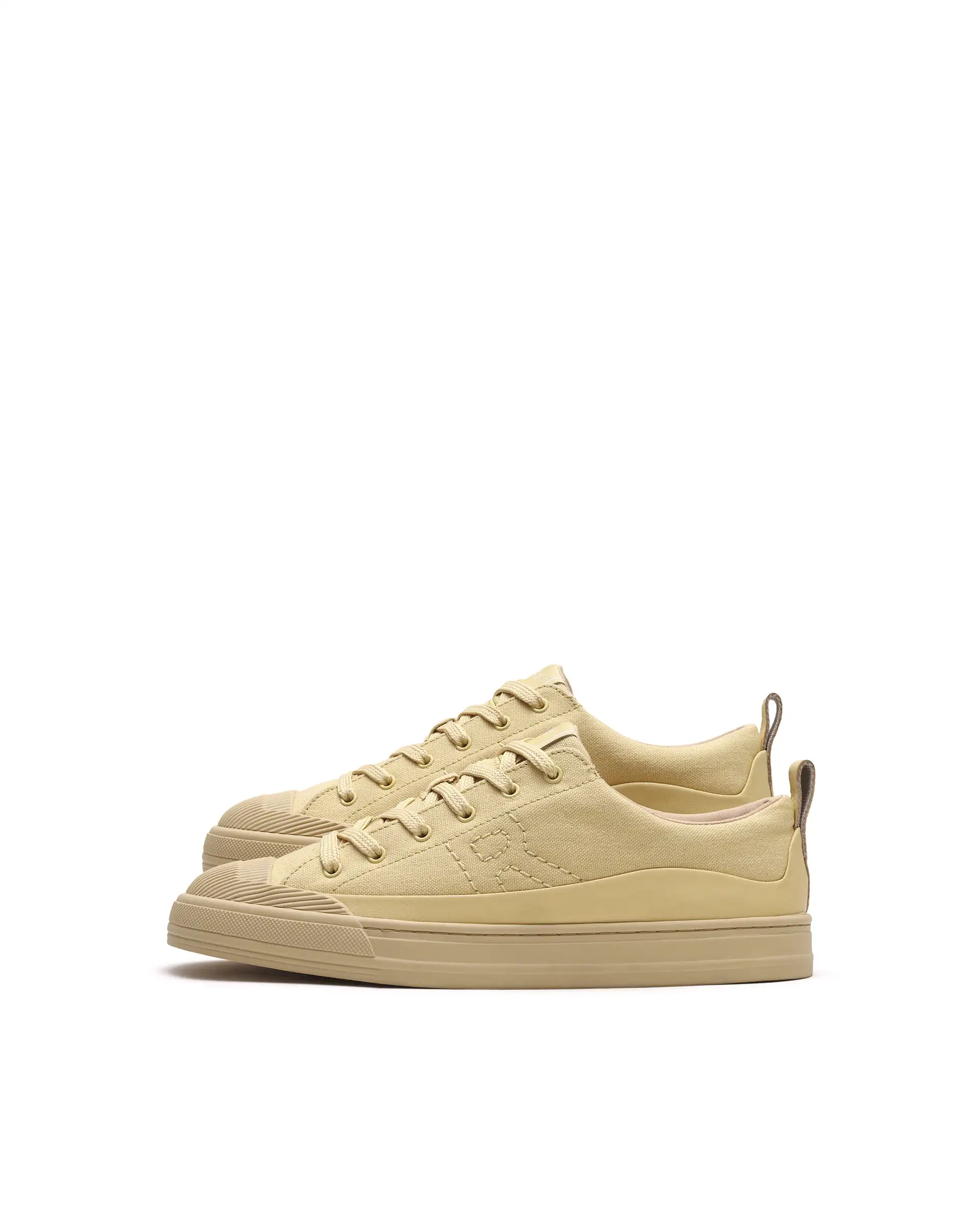 Rare Rabbit Men's Sauron Wave 60 Light Yellow Micro Leather Sneaker - Image 6