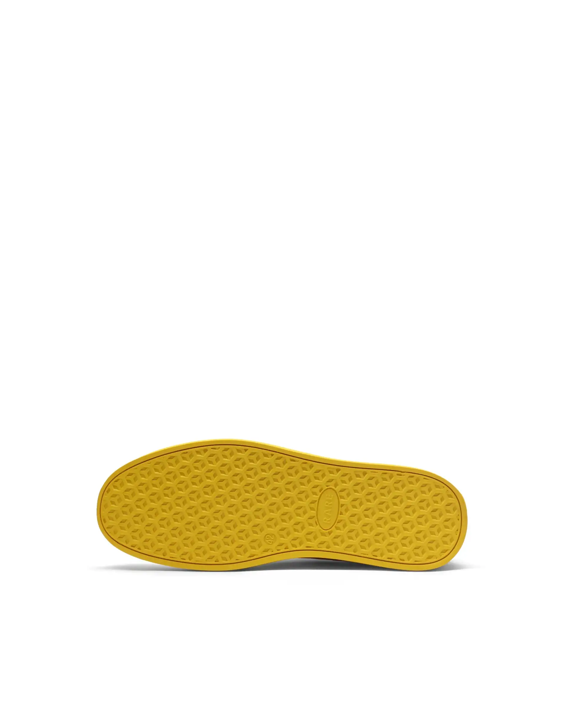 Rare Rabbit Men's Sauron Hi Pro Yellow Leather Lace-Up Closure Sneaker - Image 6