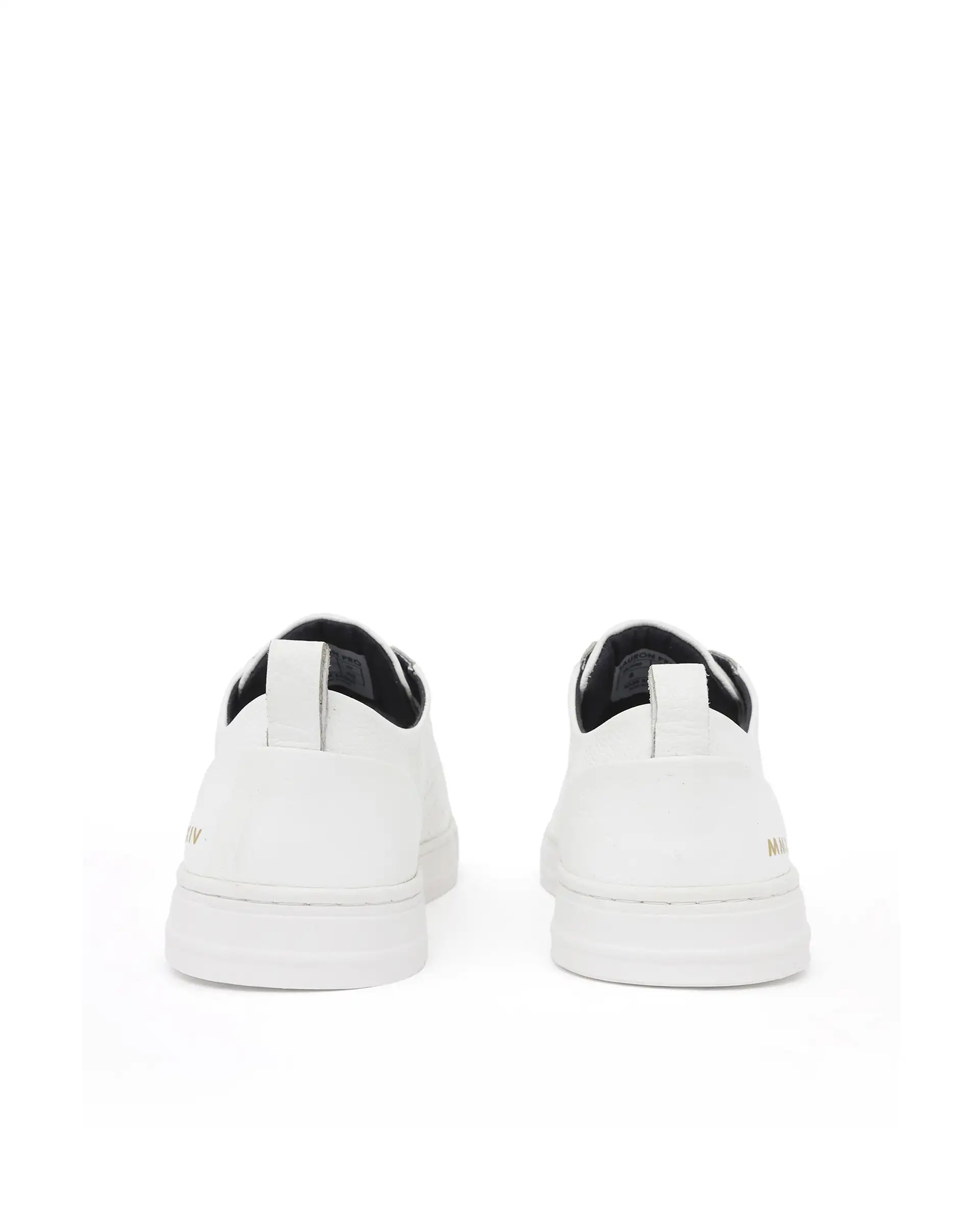 Rare Rabbit Mens Sauron Pro White Premium Milled Leather Lace Up Low Top Round Toe Sneaker Shoes - Image 5