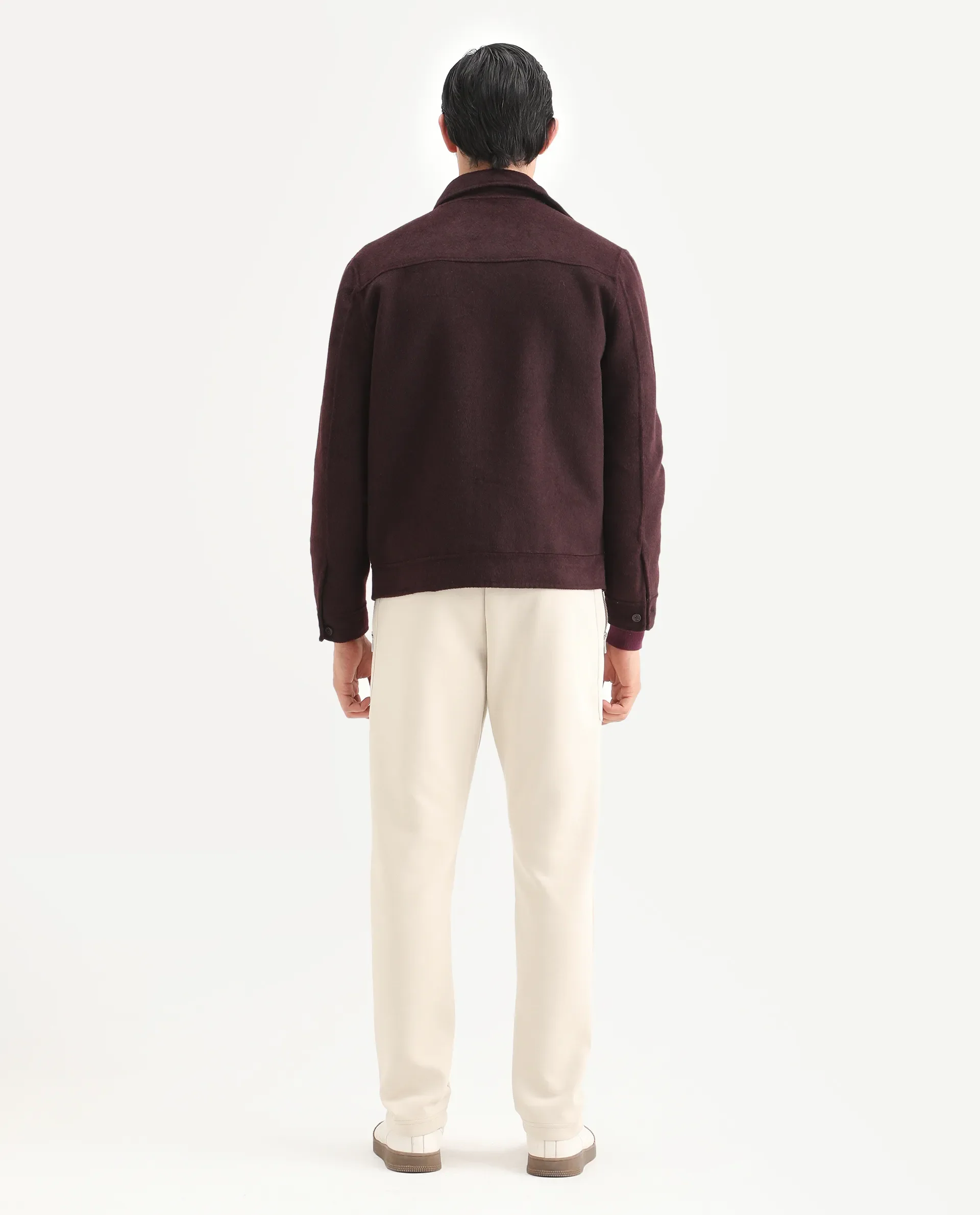 Rare Rabbit Men's Scot Light Beige Cotton Plain Regular Fit Track Pant - Image 7