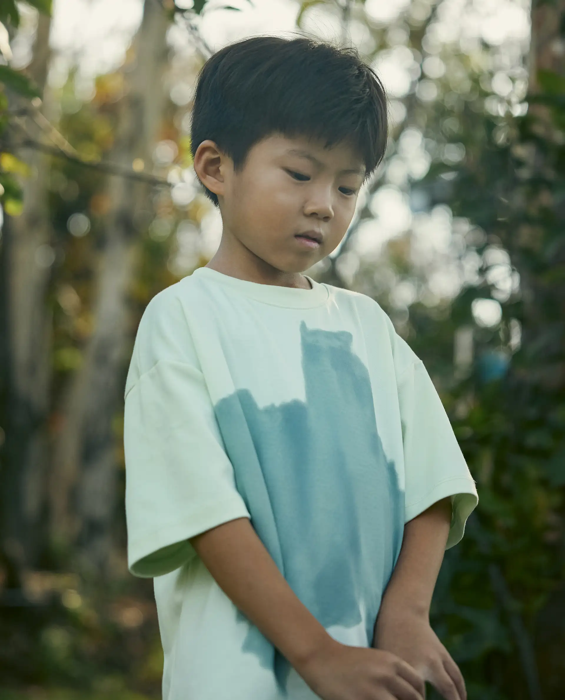 Rare Ones Kids Scrib Green Cotton Full Sleeves Crew Neck Abstract Print T-Shirt