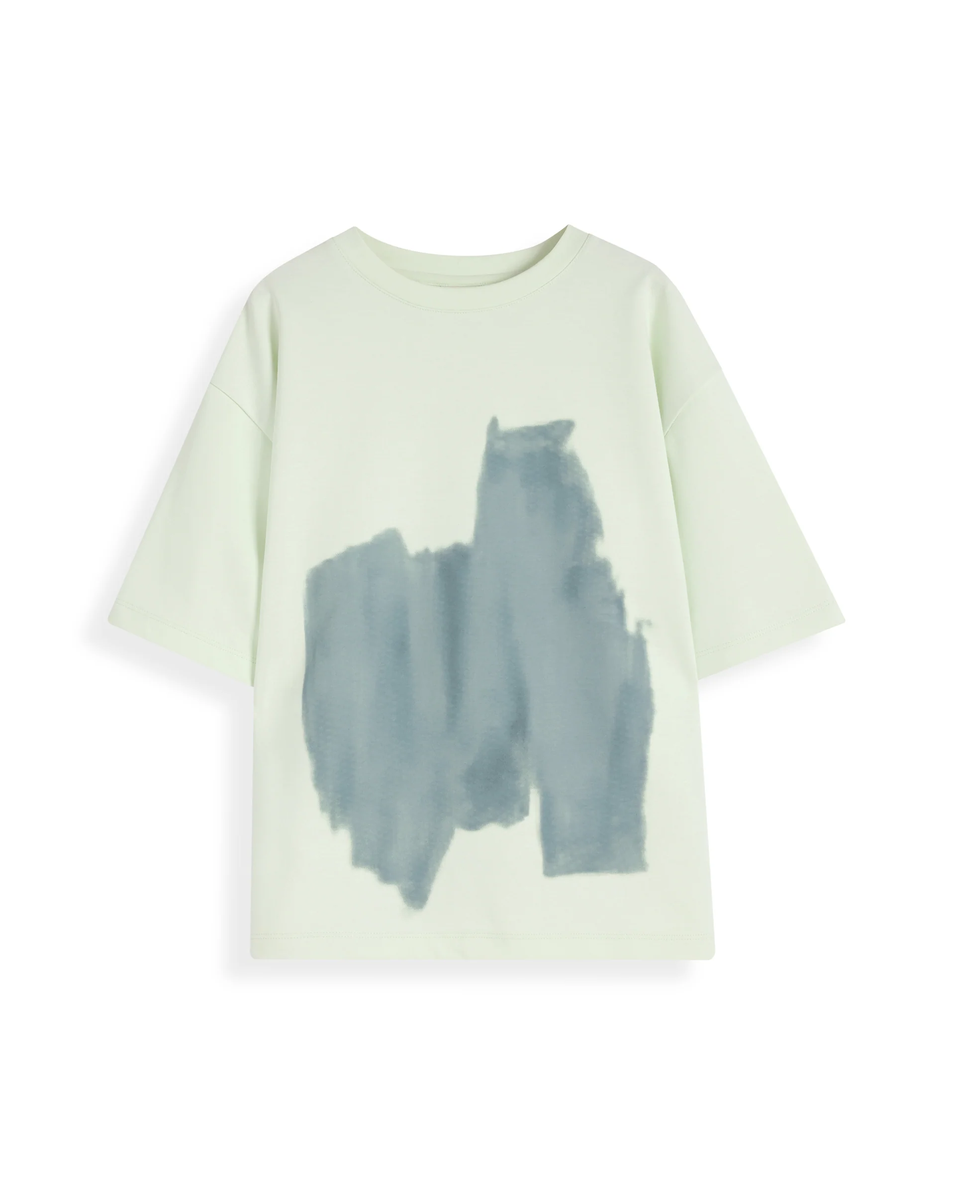 Rare Ones Kids Scrib Green Cotton Full Sleeves Crew Neck Abstract Print T-Shirt - Image 3