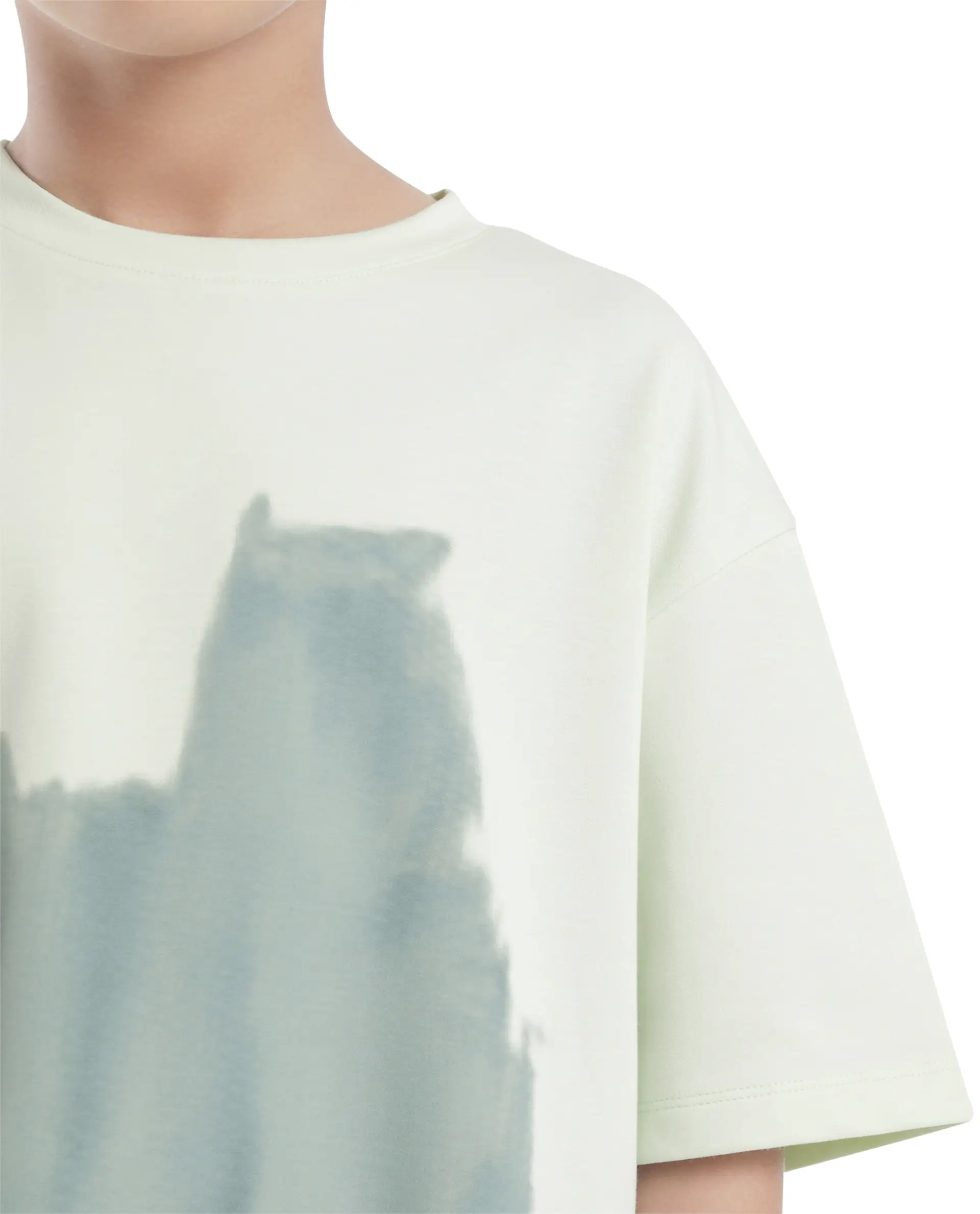 Rare Ones Kids Scrib Green Cotton Full Sleeves Crew Neck Abstract Print T-Shirt - Image 6