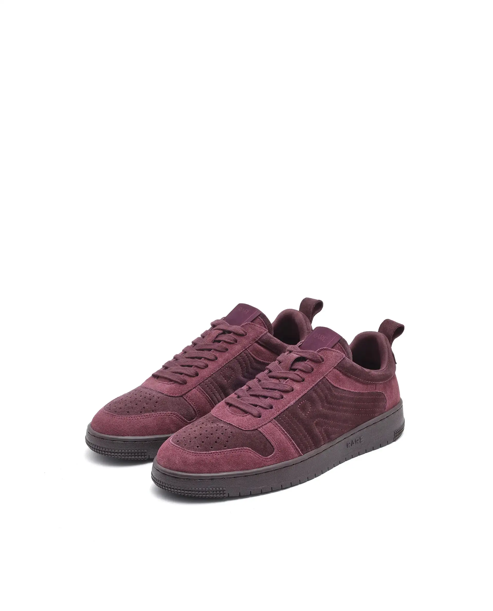 Rare Rabbit Men Senab Purple Genuine Suede Leather Low-Top Lace Up Sneaker Shoes - Image 3