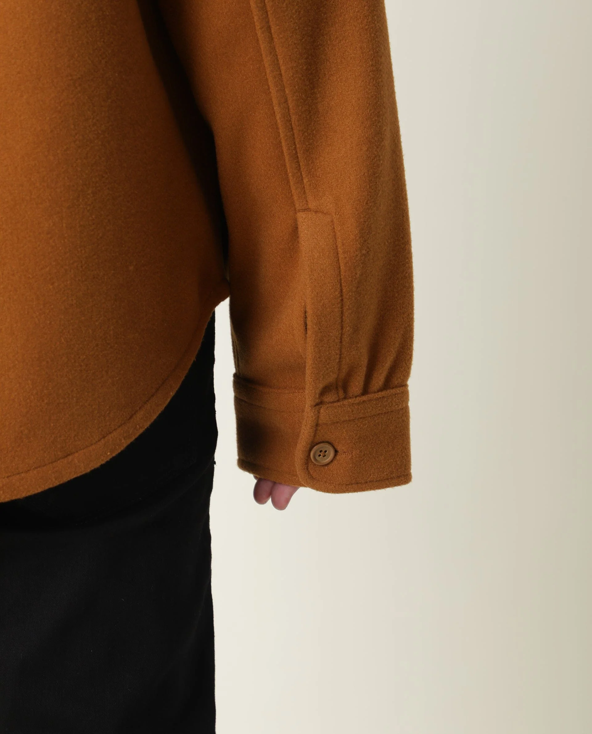 Rare Rabbit Men's Shack Tan Plain Regular Fit Full Sleeve Jacket - Image 8