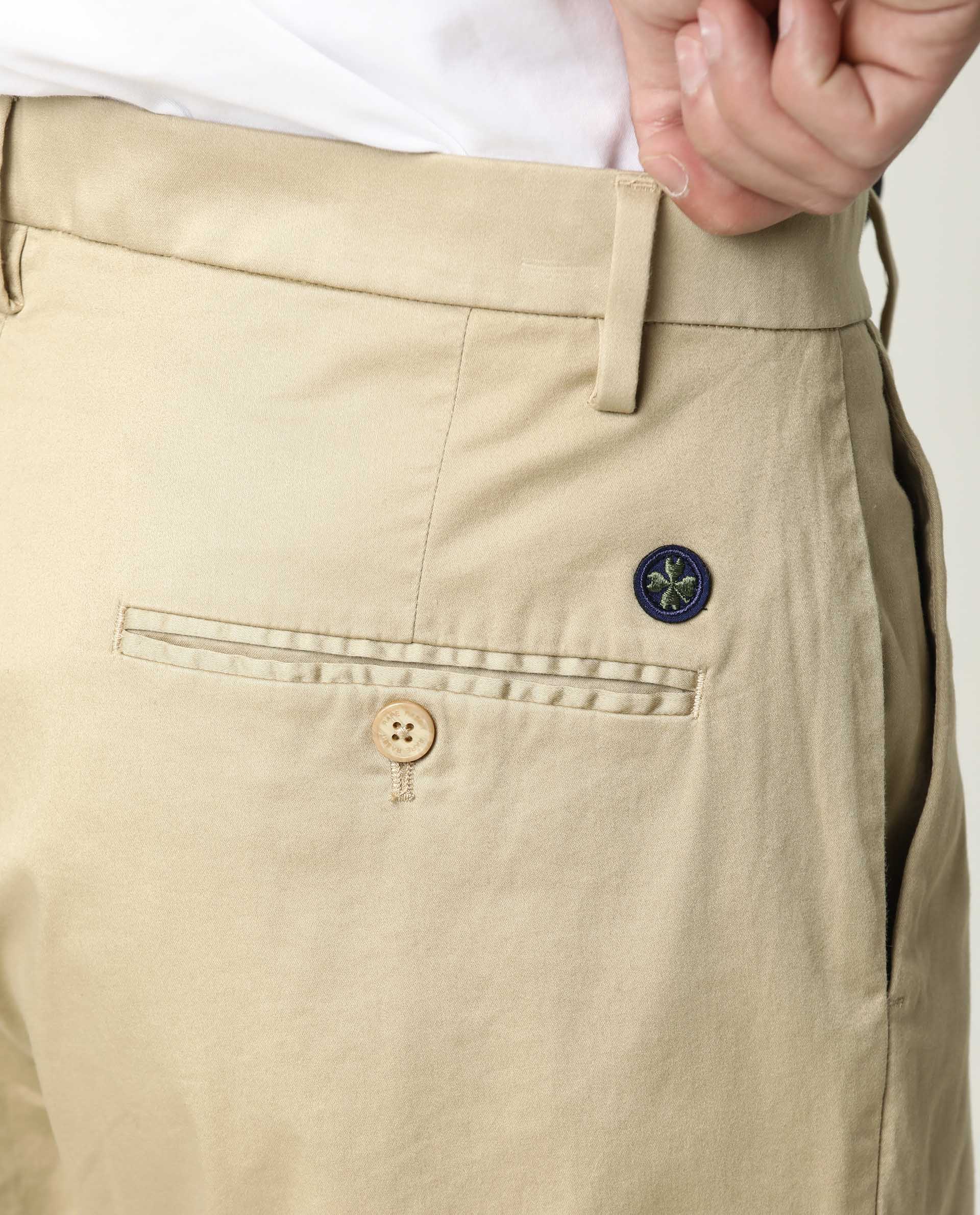 Rare Rabbit Men's Shows Beige Polyester Plain Regular Fit Shorts - Image 4