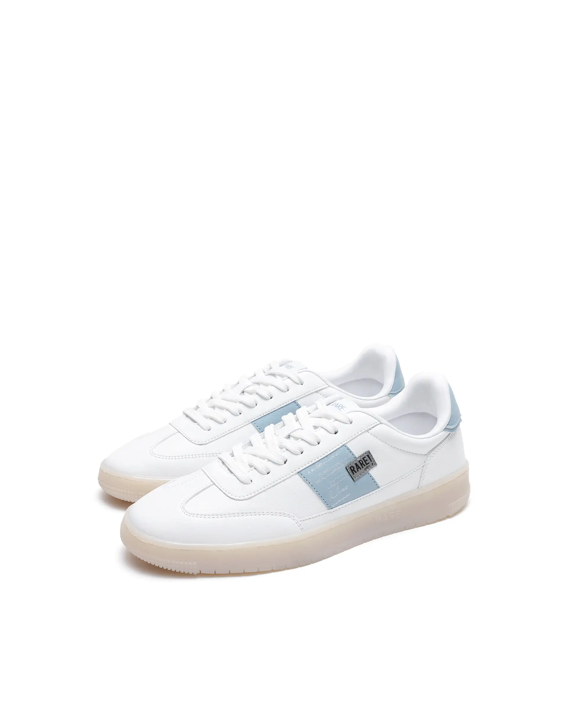 Rare Rabbit Men's Sirius 86 Blue Micro Leather Sneaker - Image 2