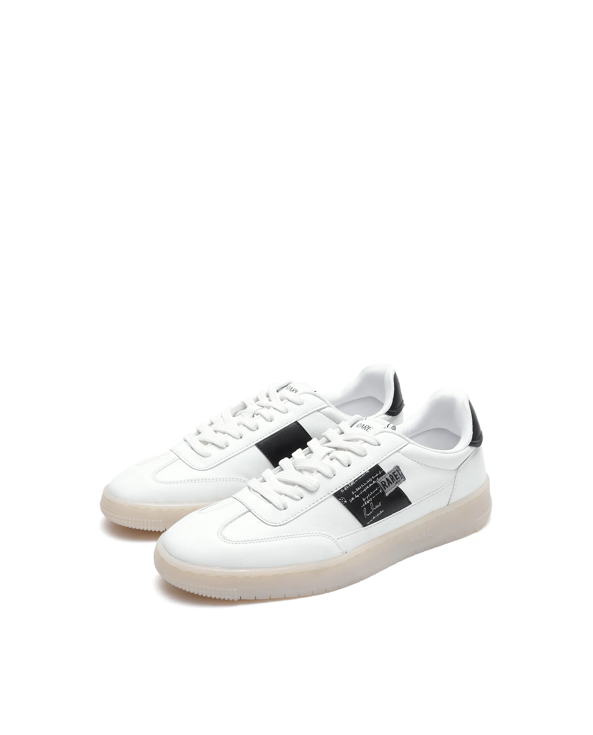 Rare Rabbit Men's Sirius 86 White Micro Leather Sneaker - Image 2