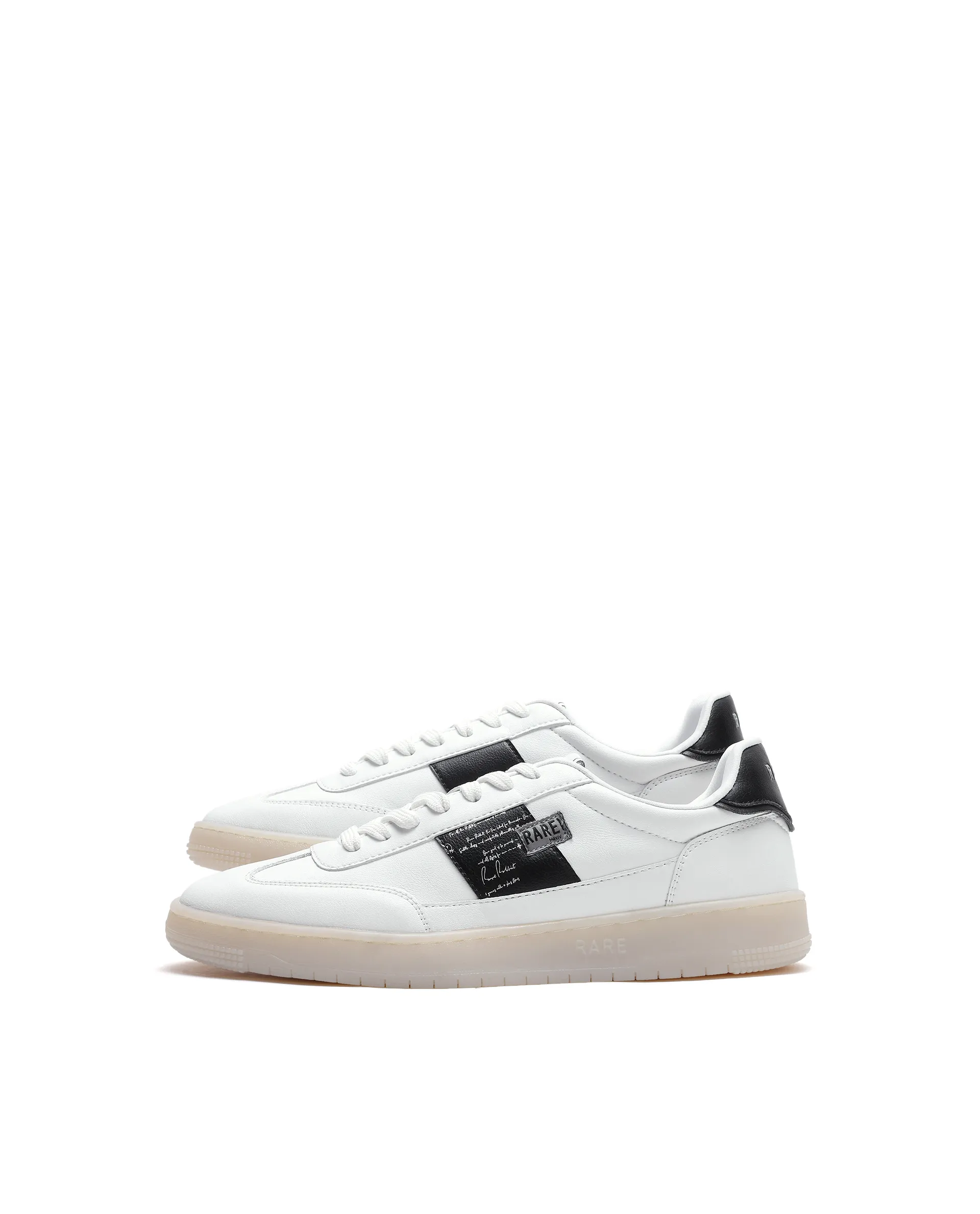 Rare Rabbit Men's Sirius 86 White Micro Leather Sneaker - Image 4