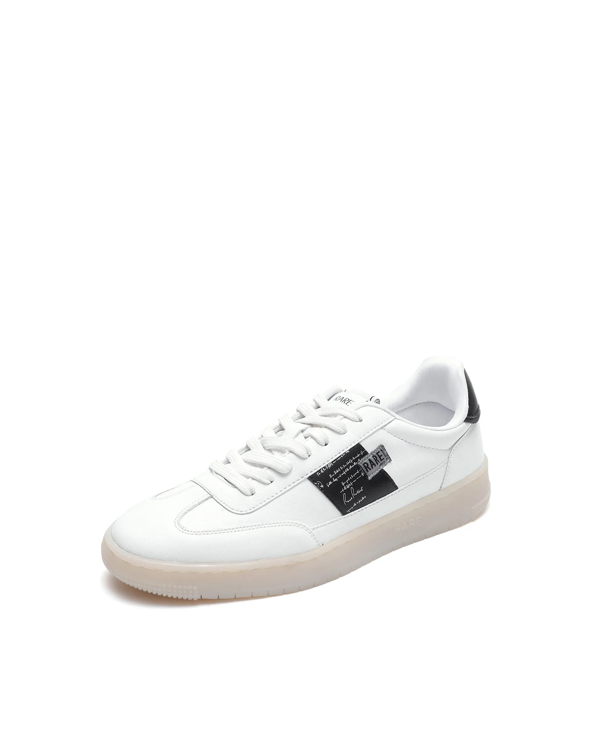 Rare Rabbit Men's Sirius 86 White Micro Leather Sneaker - Image 6