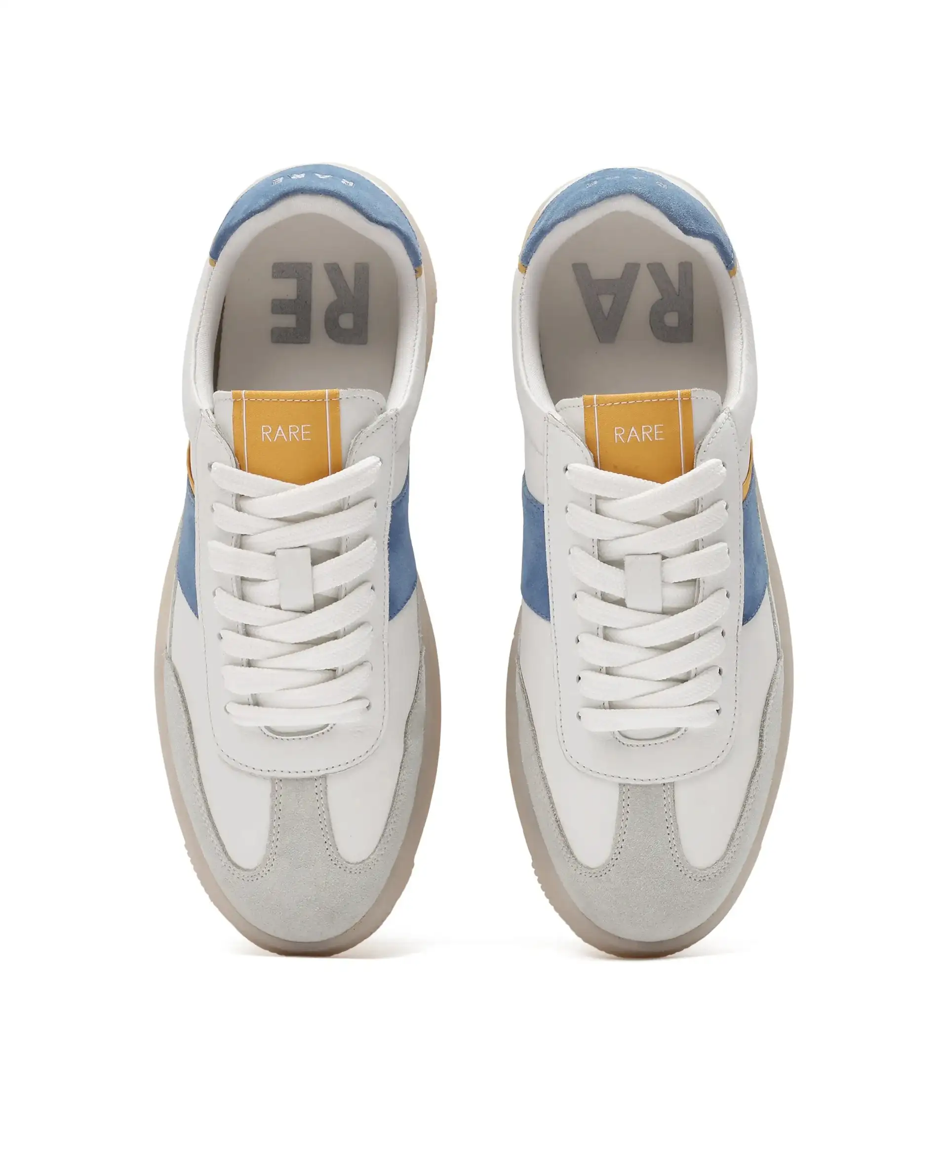 Rare Rabbit Men Sirius White Lace-Up Closure Sneakers - Image 4