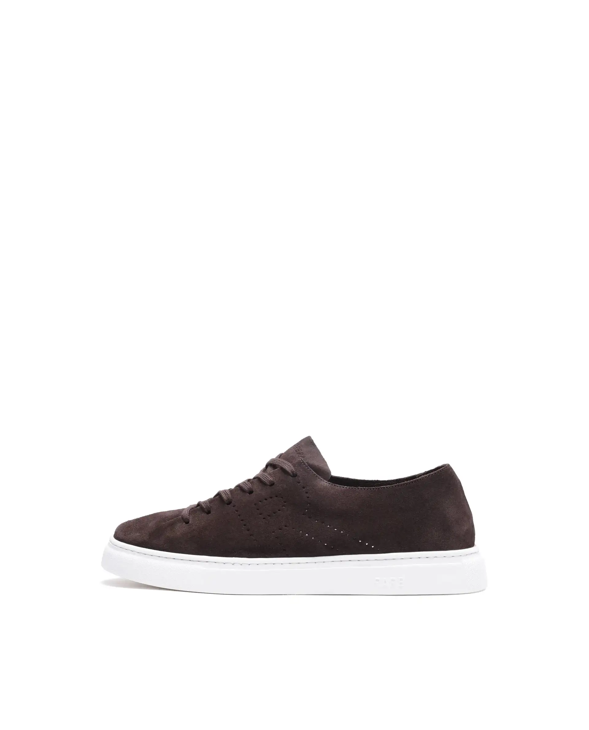 Rare Rabbit Men Skin Brown Genuine Suede Monotone Upper Low-Top Lace-Up Plain Shoes