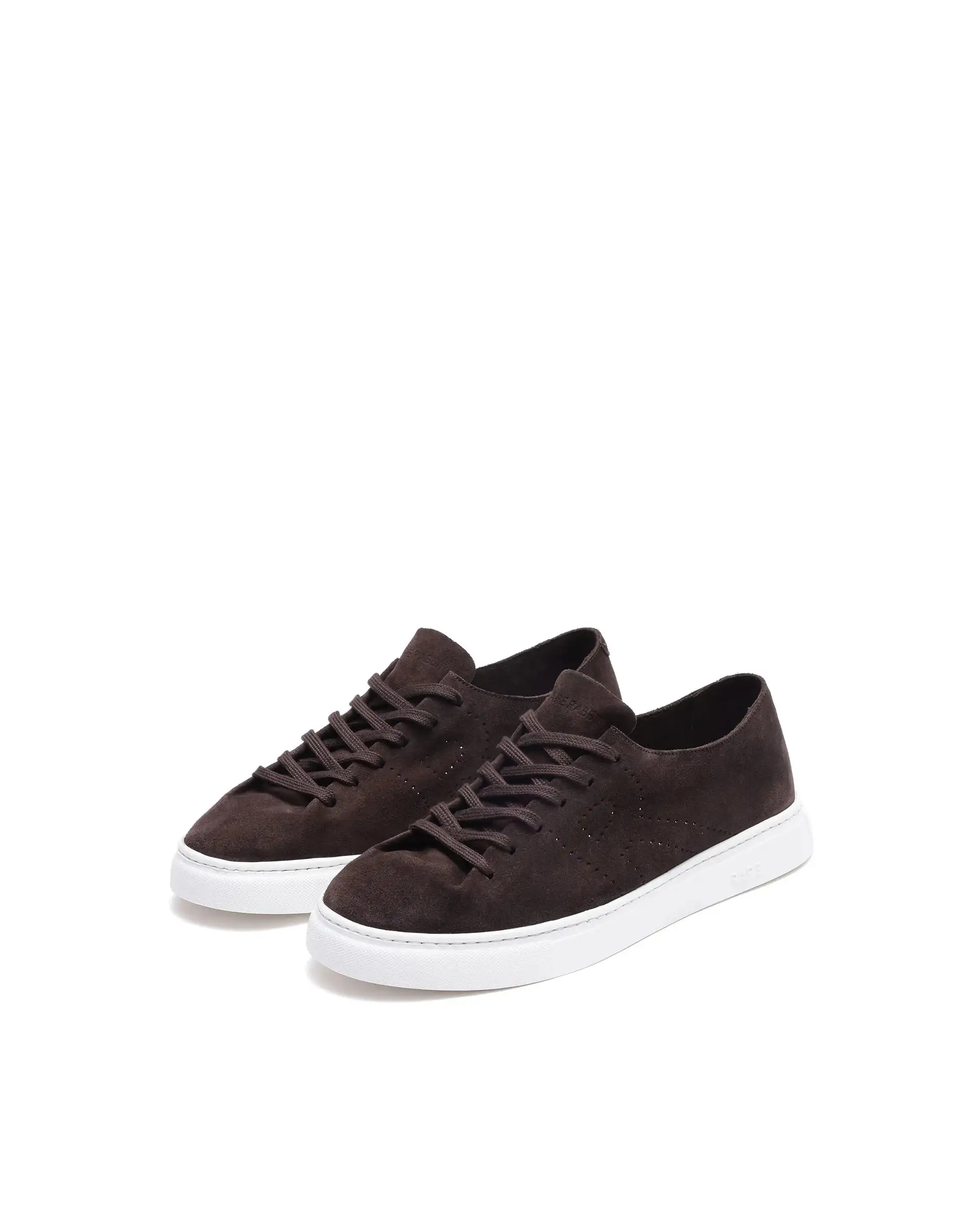 Rare Rabbit Men Skin Brown Genuine Suede Monotone Upper Low-Top Lace-Up Plain Shoes - Image 3