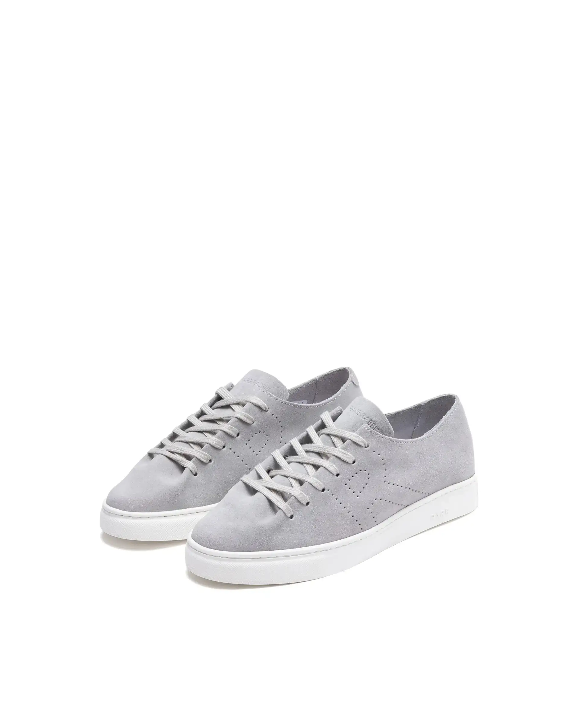 Rare Rabbit Men Skin Light Grey Suede Monotone Upper Low-Top Lace-Up Plain Shoes - Image 3