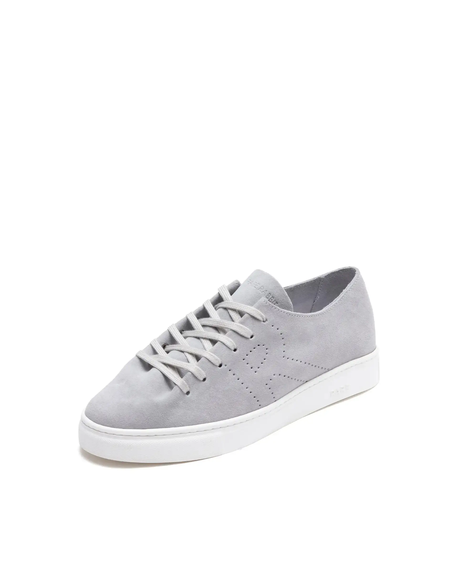 Rare Rabbit Men Skin Light Grey Suede Monotone Upper Low-Top Lace-Up Plain Shoes - Image 5