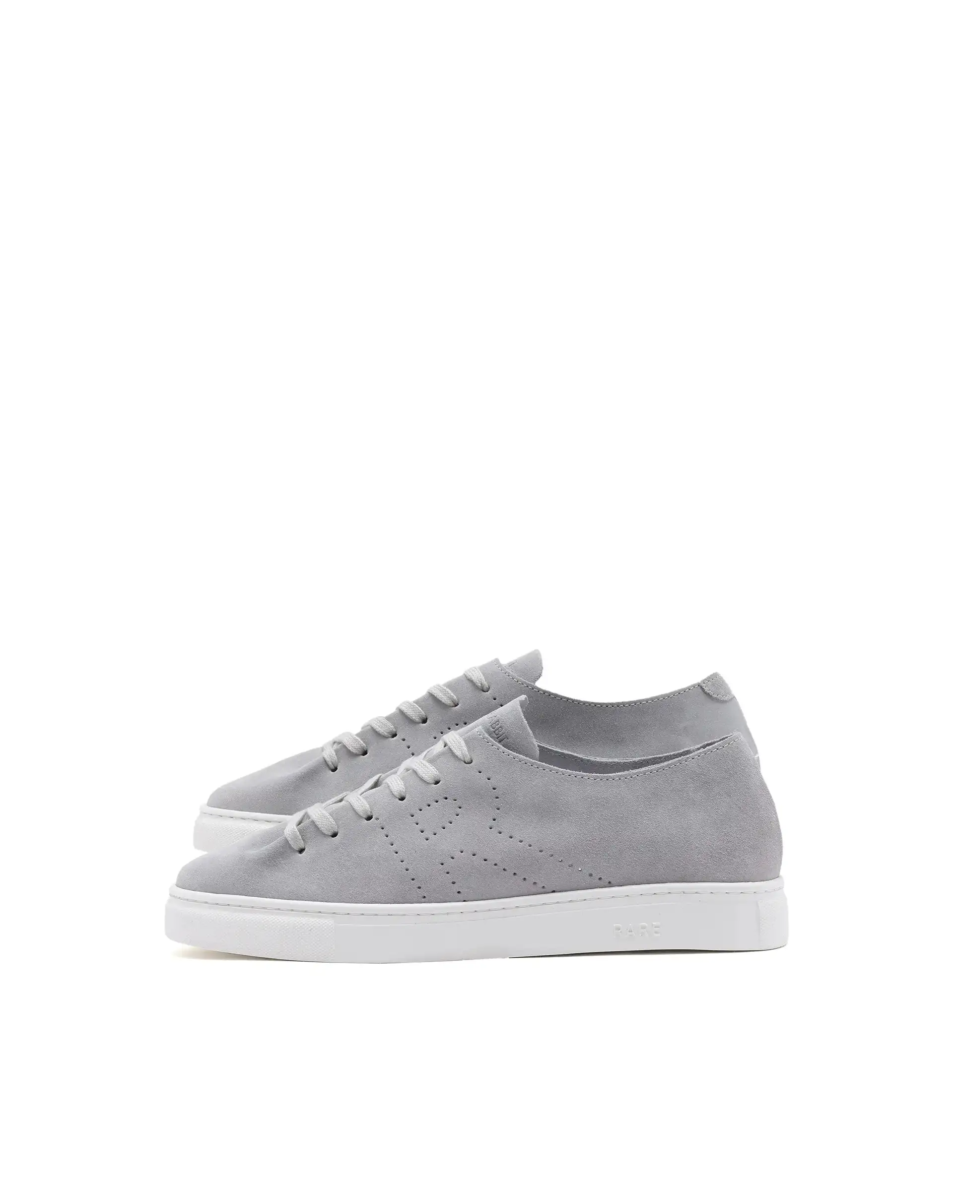 Rare Rabbit Men Skin Light Grey Suede Monotone Upper Low-Top Lace-Up Plain Shoes - Image 7