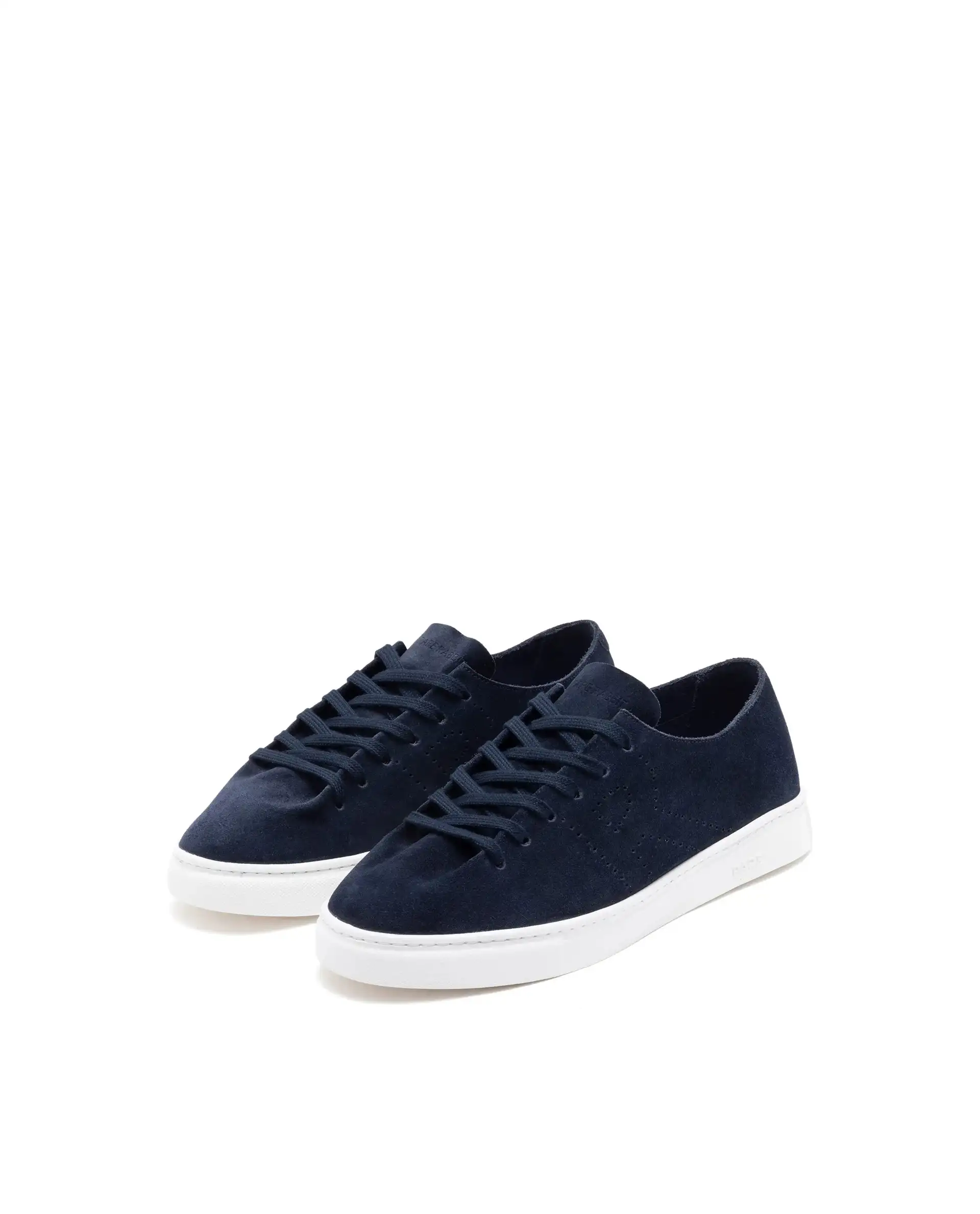 Rare Rabbit Men Skin Navy Suede Monotone Upper Low-Top Lace-Up Plain Shoes - Image 3