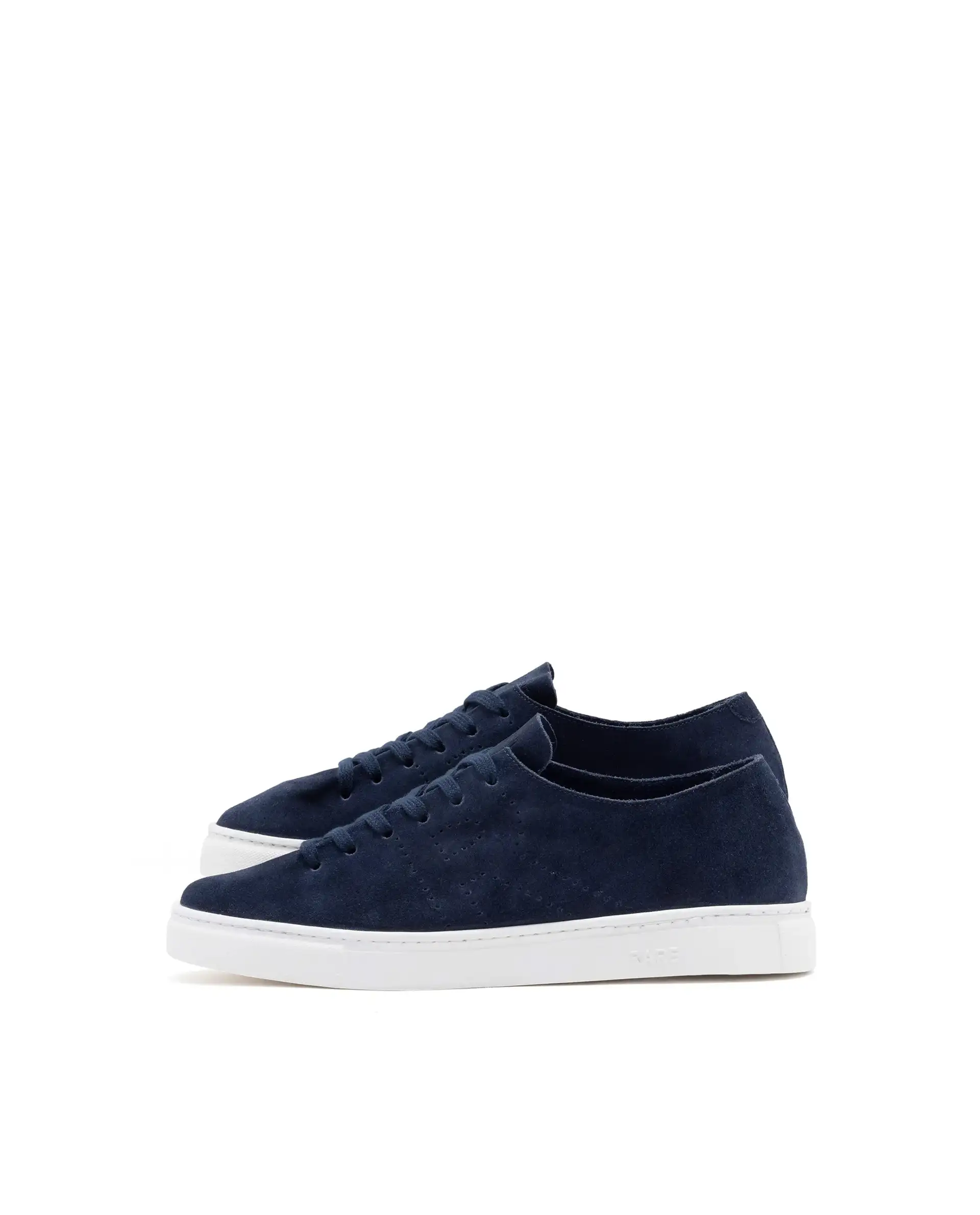 Rare Rabbit Men Skin Navy Suede Monotone Upper Low-Top Lace-Up Plain Shoes - Image 5