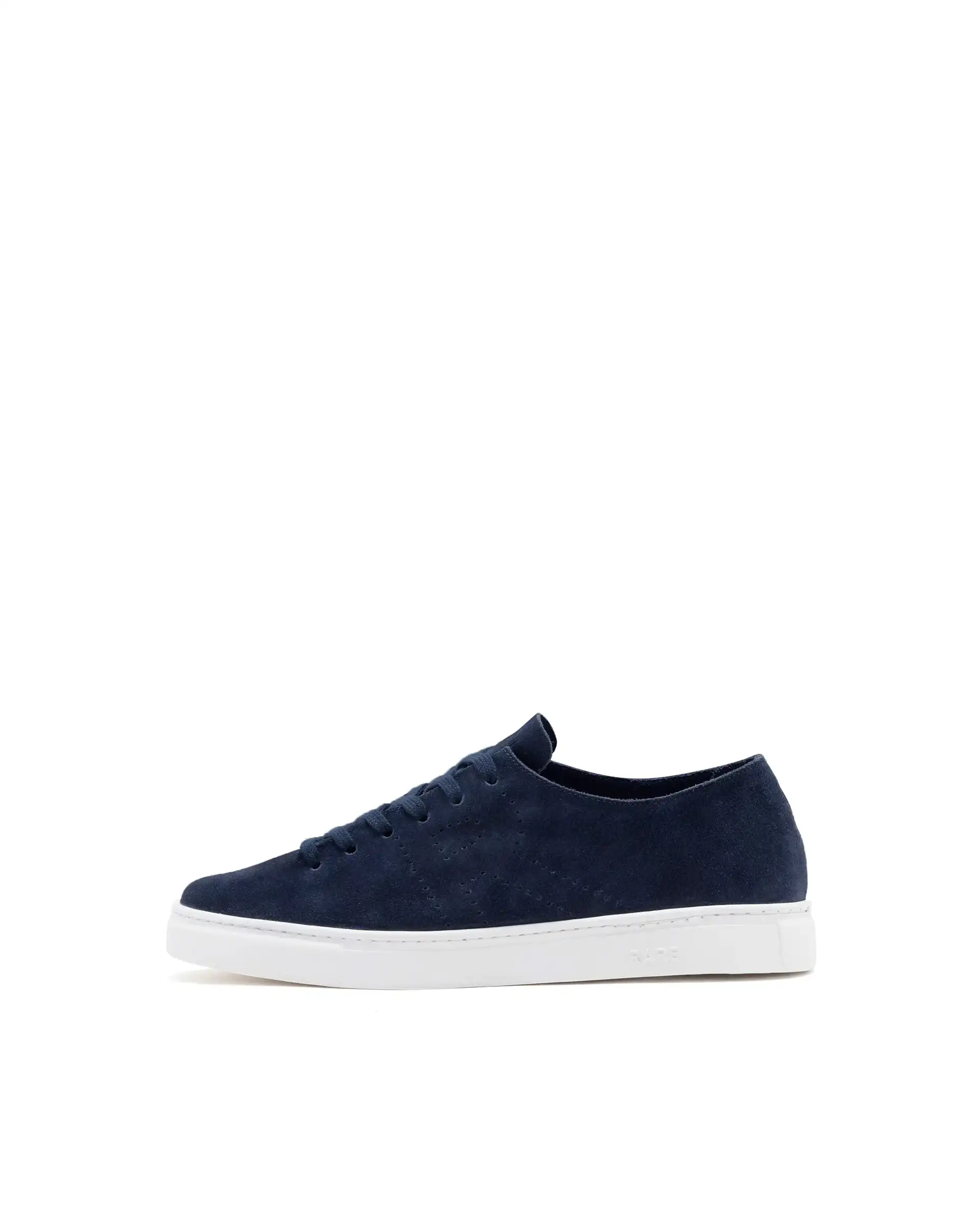 Rare Rabbit Men Skin Navy Suede Monotone Upper Low-Top Lace-Up Plain Shoes - Image 9