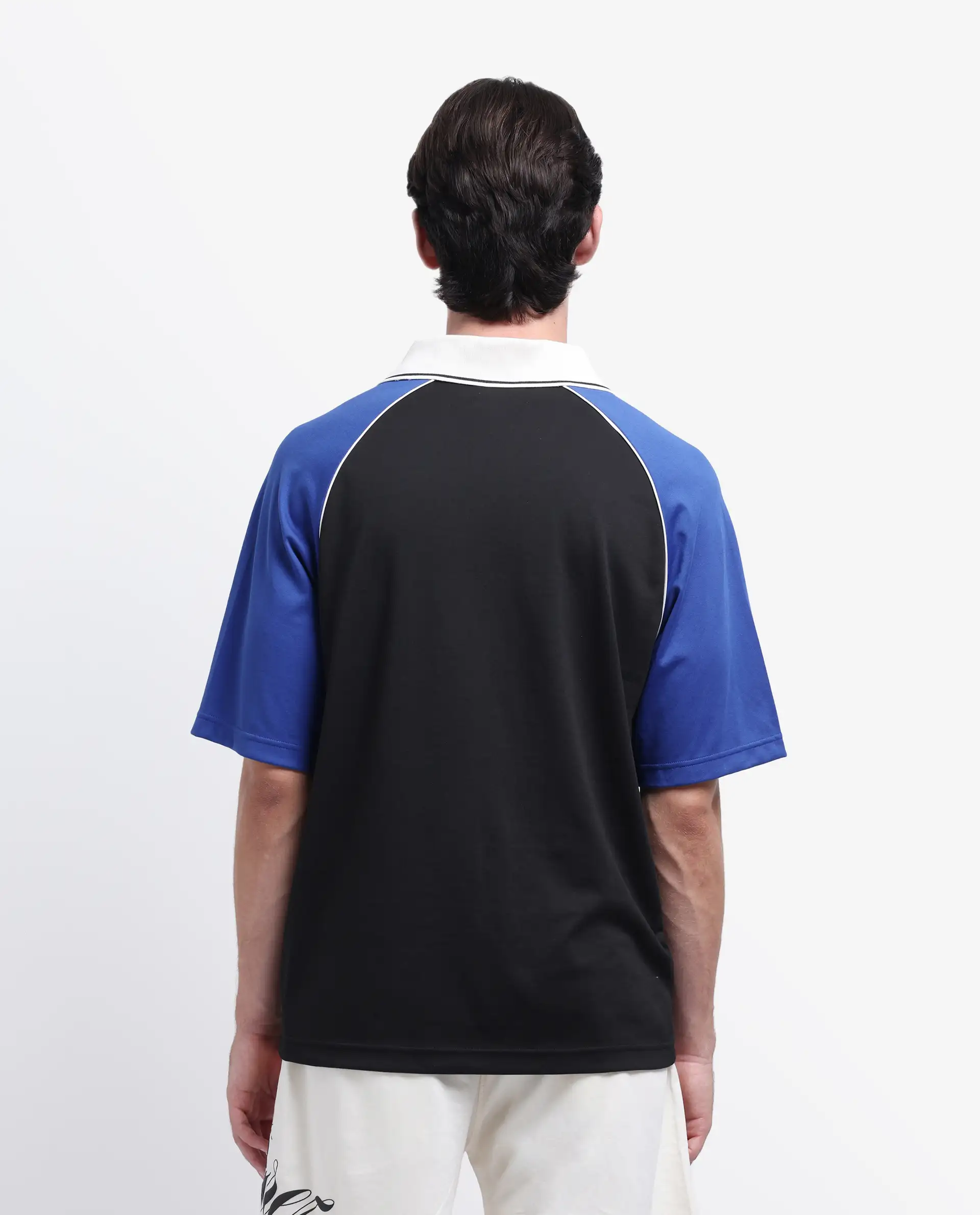 Rare Rabbit Men's Skot Black Polyester Blend Graphic Print Oversized Fit Half Sleeve Polo - Image 8