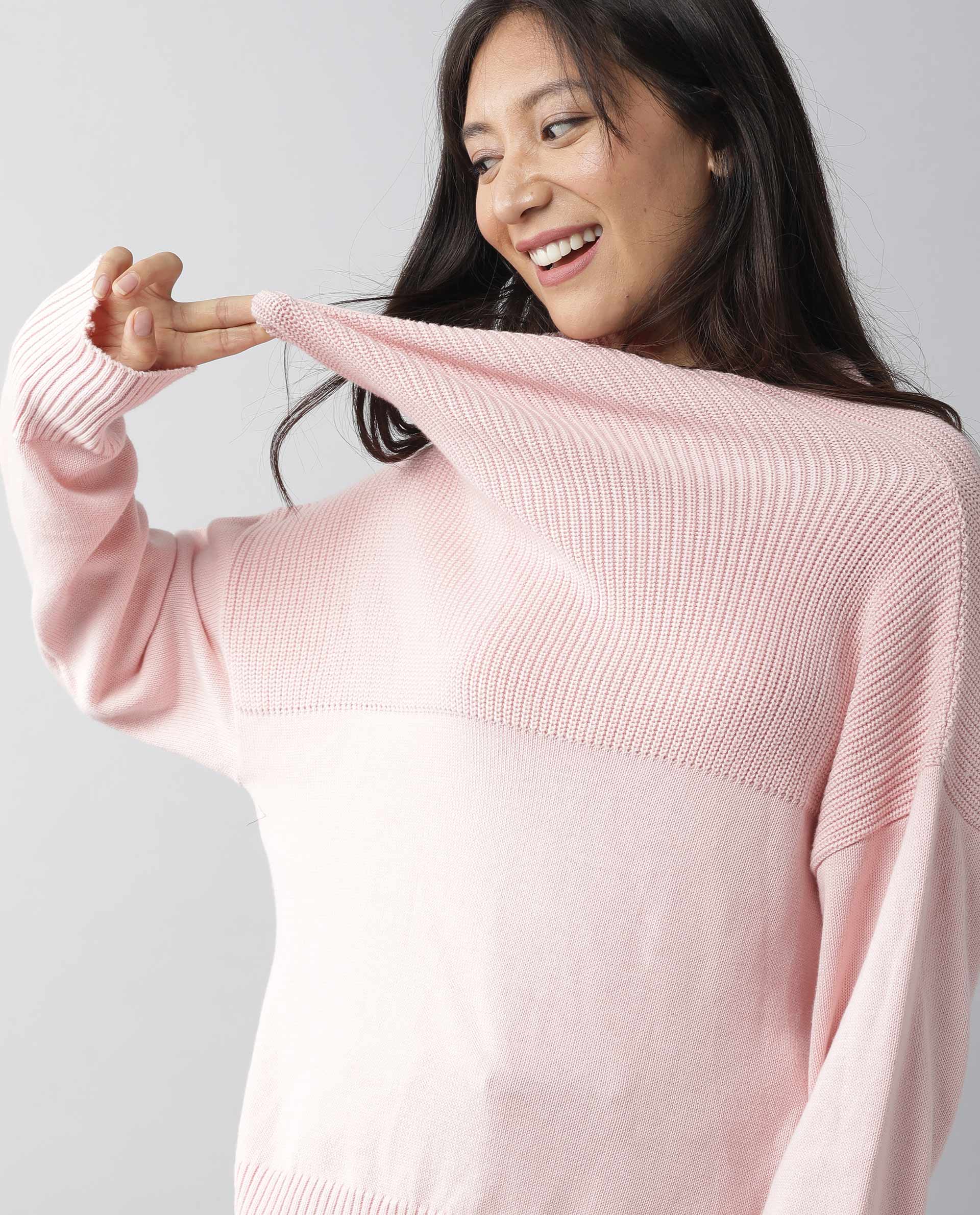 Rareism Women Skyline Pink Top Full Sleeves - Image 13
