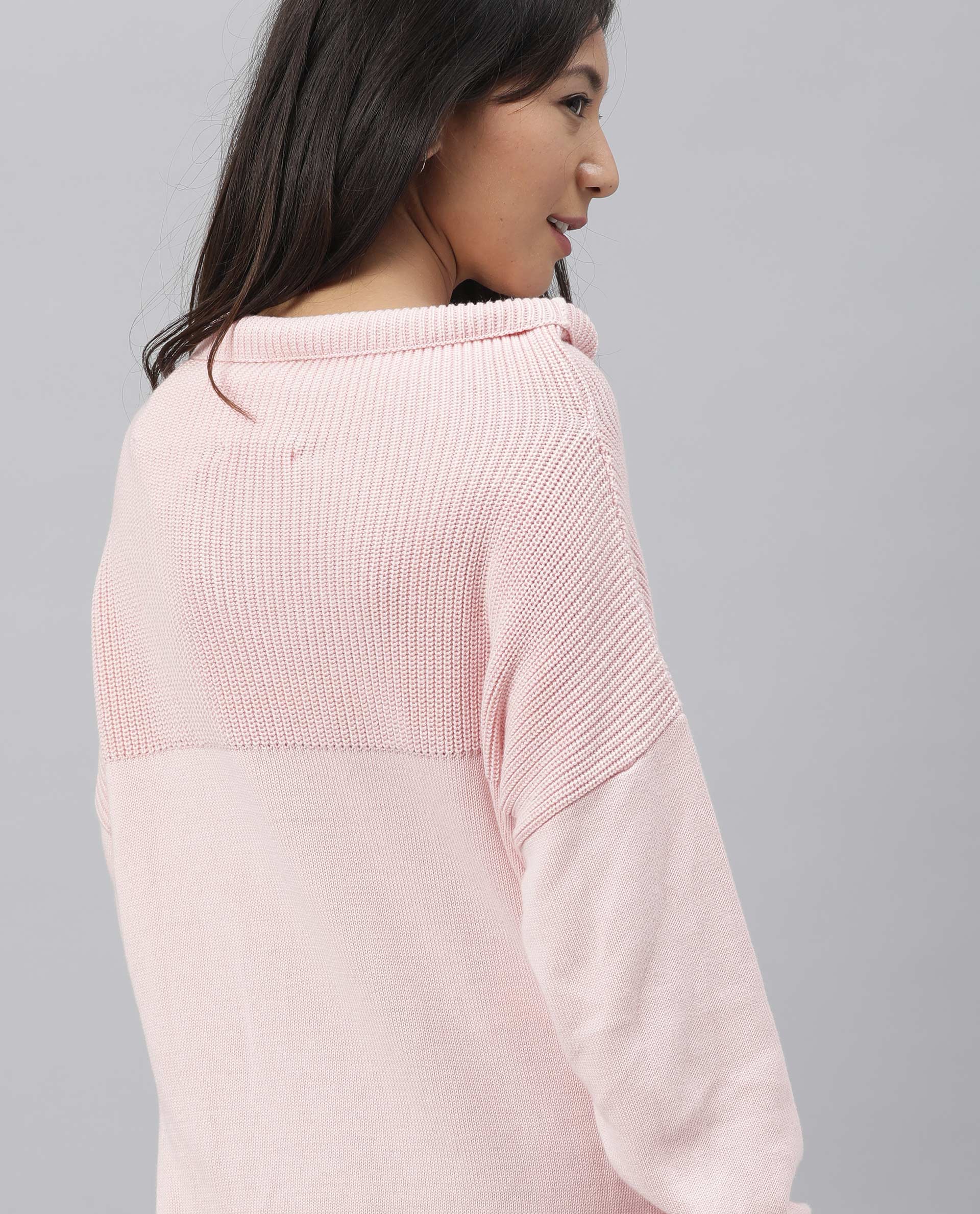 Rareism Women Skyline Pink Top Full Sleeves - Image 9