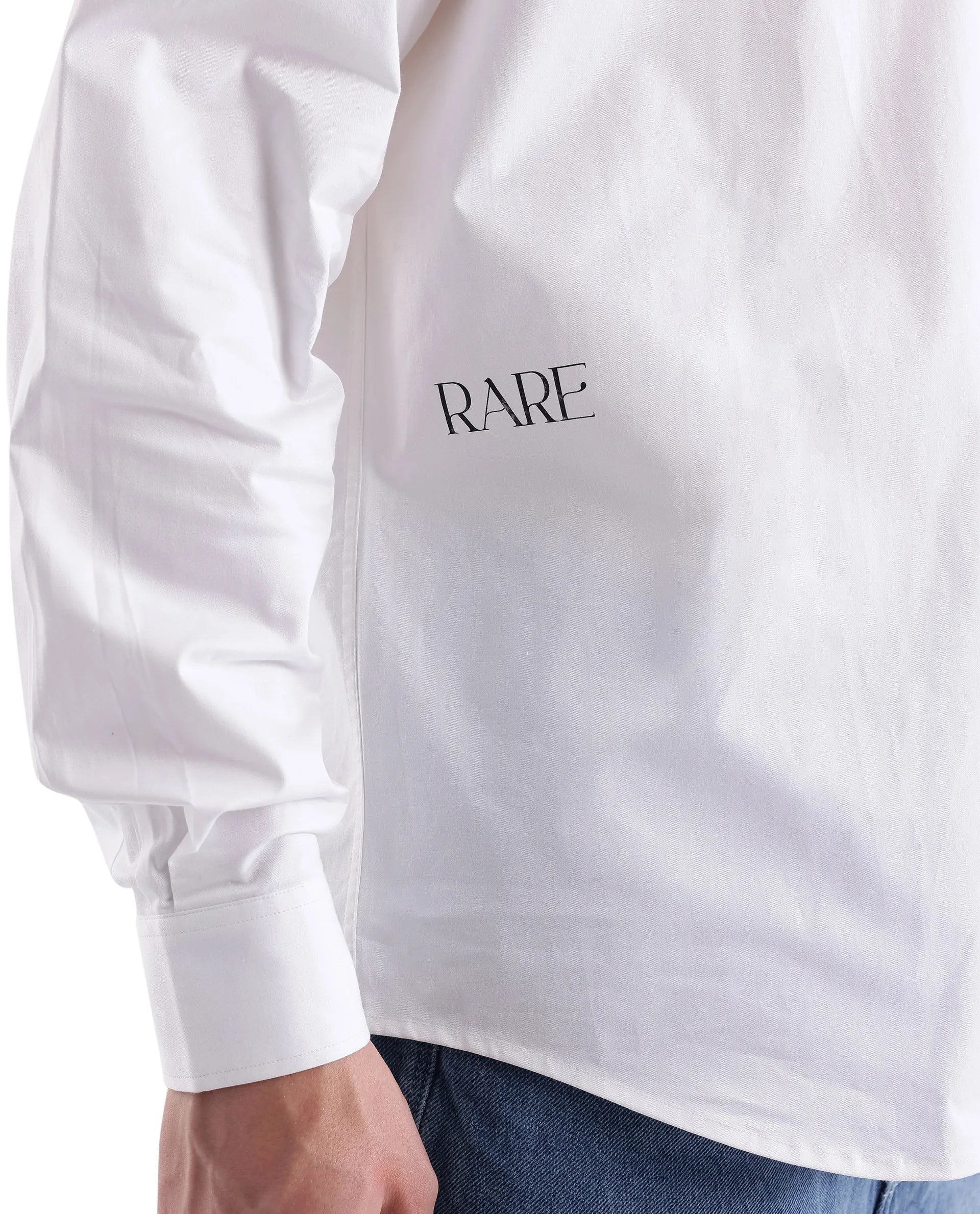 Rare Rabbit Men's Slander White Cotton Plain Regular Fit Full Sleeve Collared Shirt - Image 7
