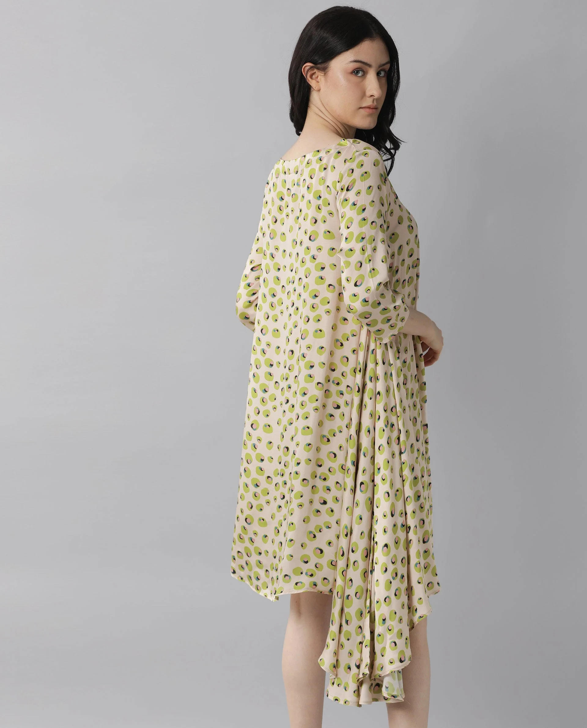 Rareism Women's Slang Beige Dress - Image 7