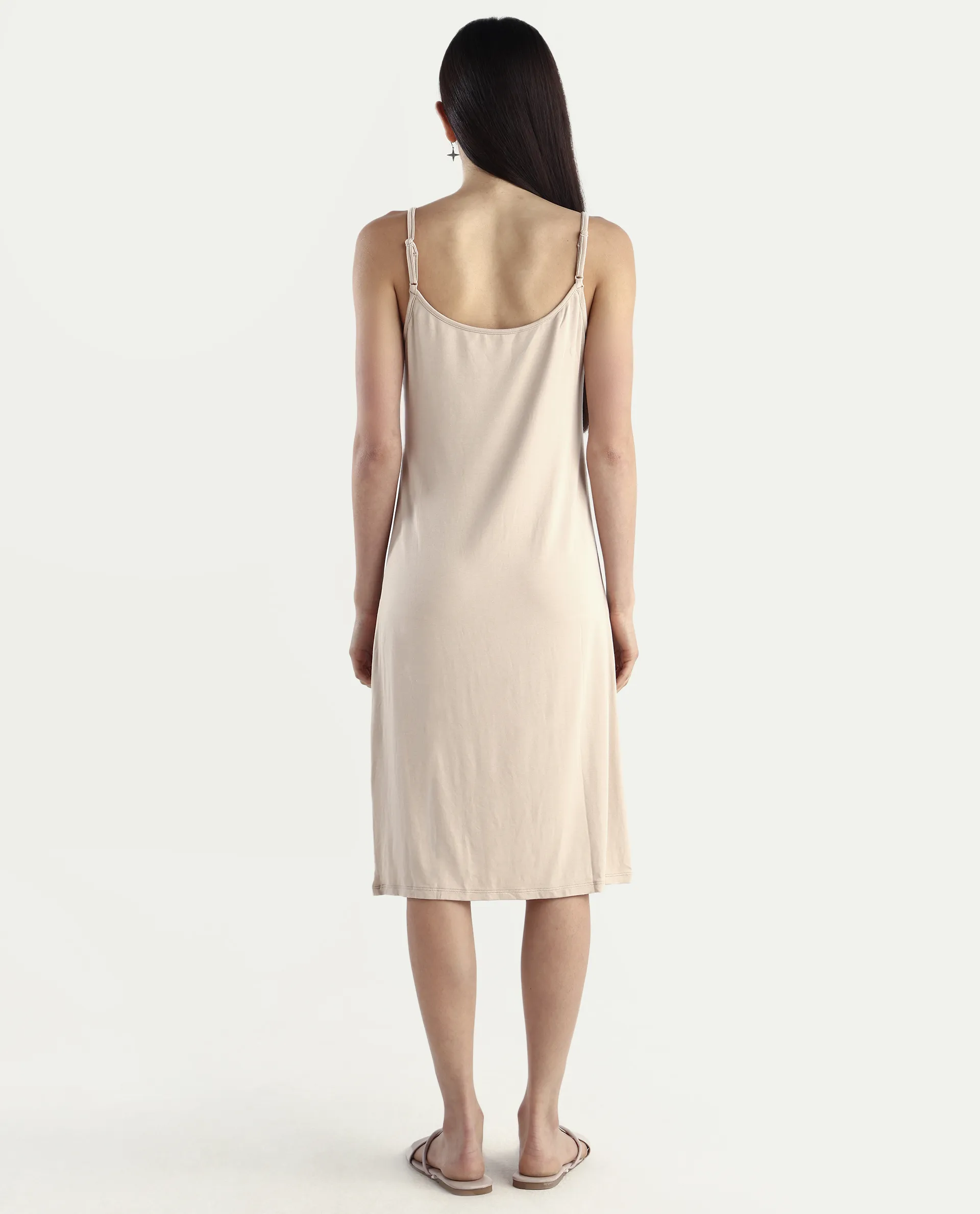 Rareism Women's Slippy Beige Shoulder Strap Plain Shoulder Strap Mini Straight Fit Inner Wear - Image 7