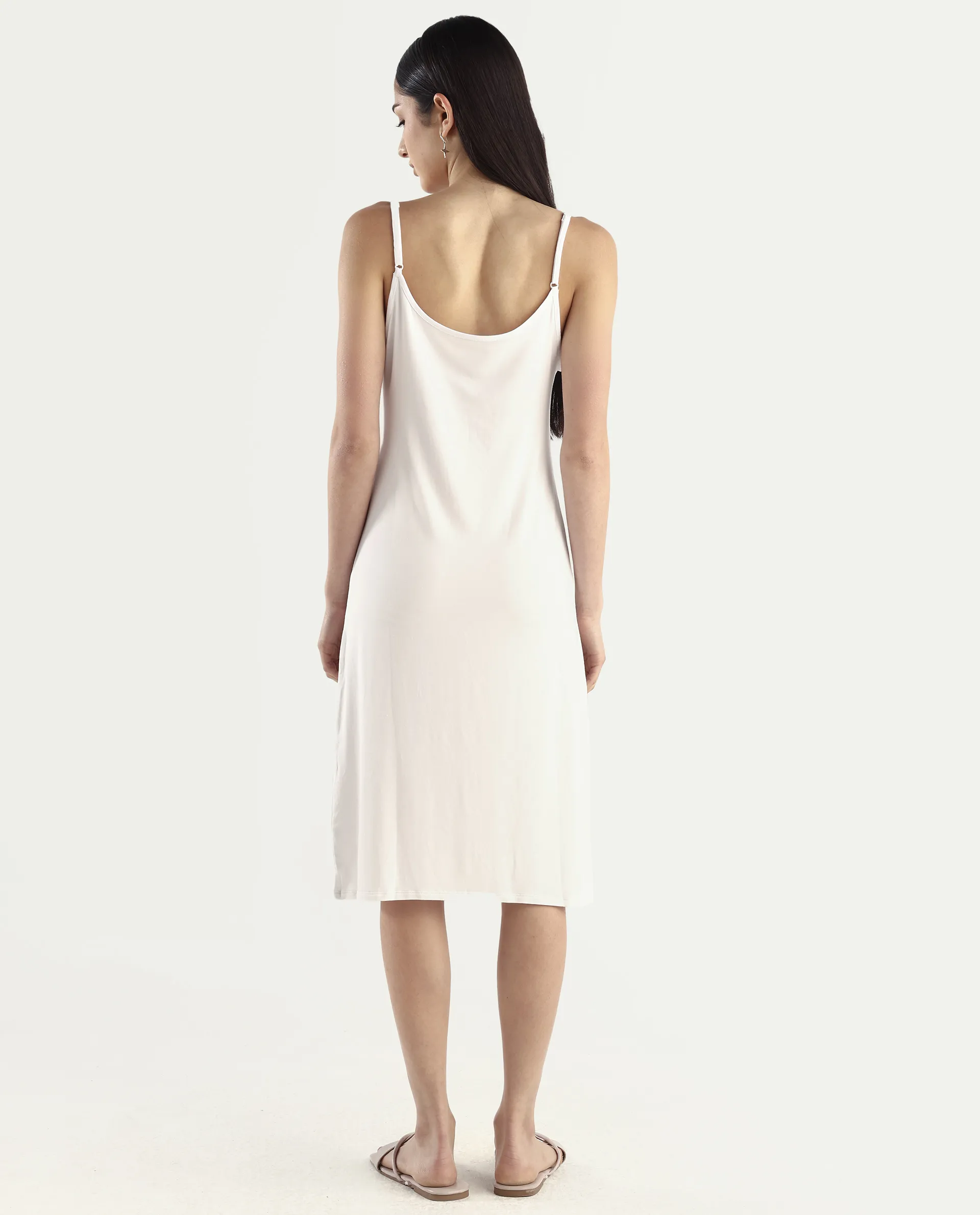 Rareism Women's Slippy White Shoulder Strap Plain Shoulder Strap Mini Straight Fit Inner Wear - Image 7