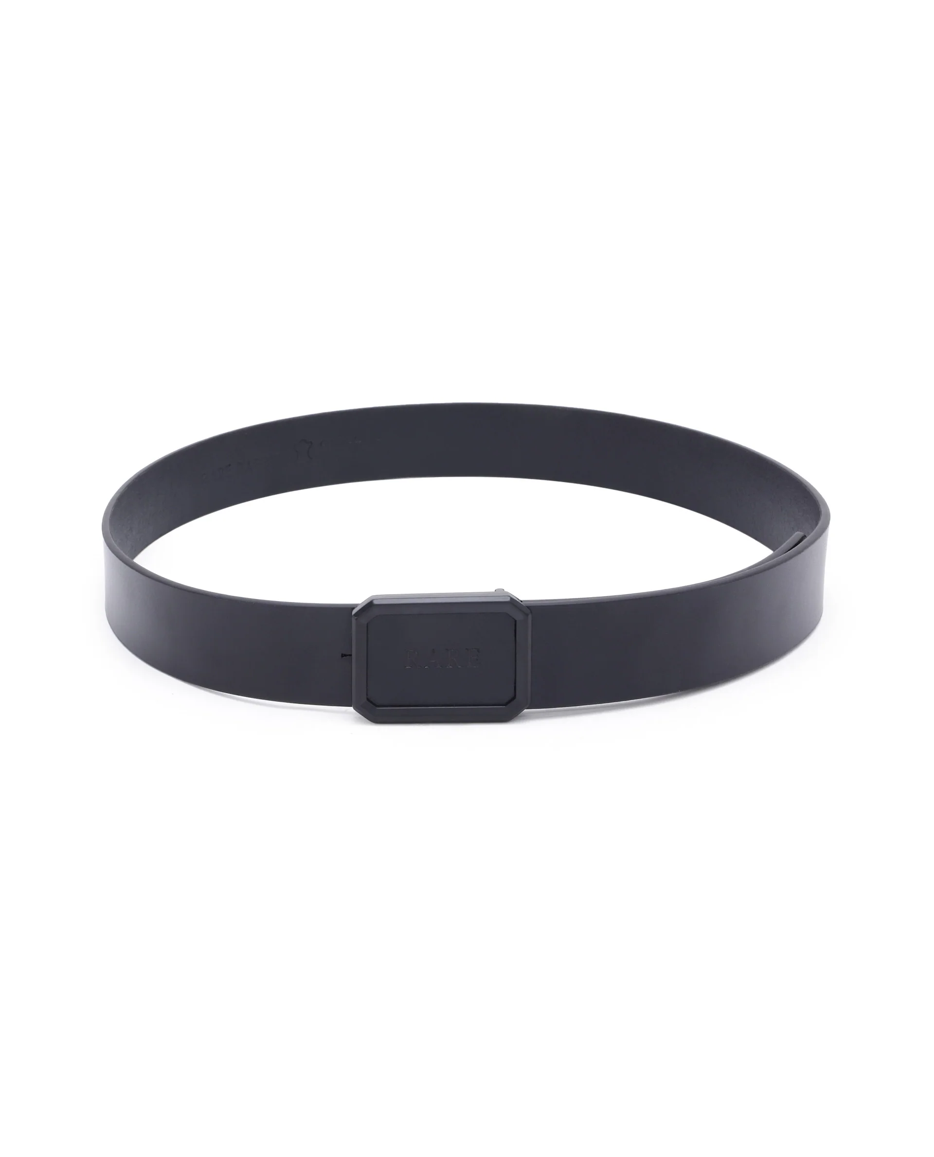 Rare Rabbit Men's Snape Black Genuine Leather Non-Reversible Smooth Grain Belt - Image 3