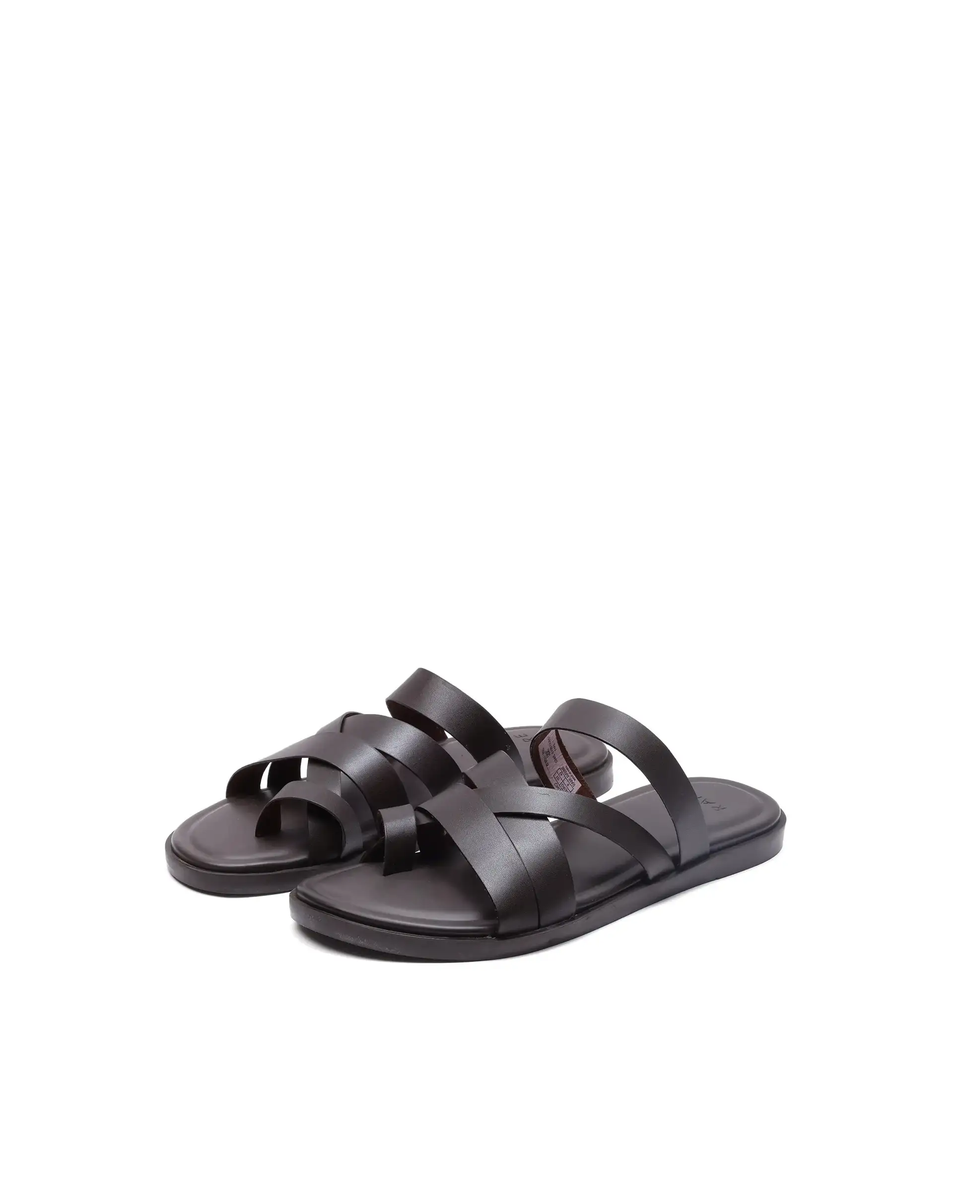 Rare Rabbit Men Soho Dark Coffee Slip-On Closure Sandal - Image 4