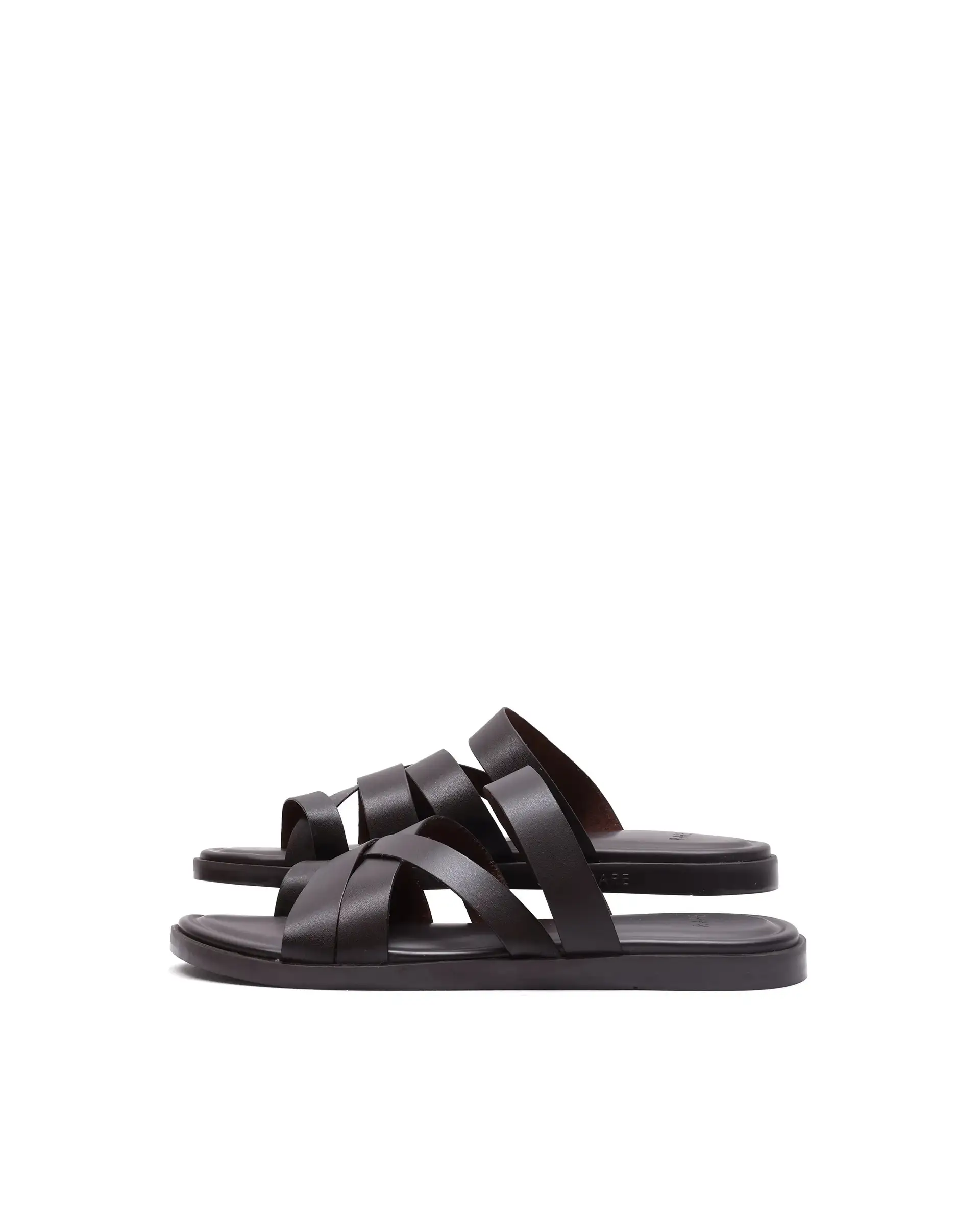 Rare Rabbit Men Soho Dark Coffee Slip-On Closure Sandal - Image 9