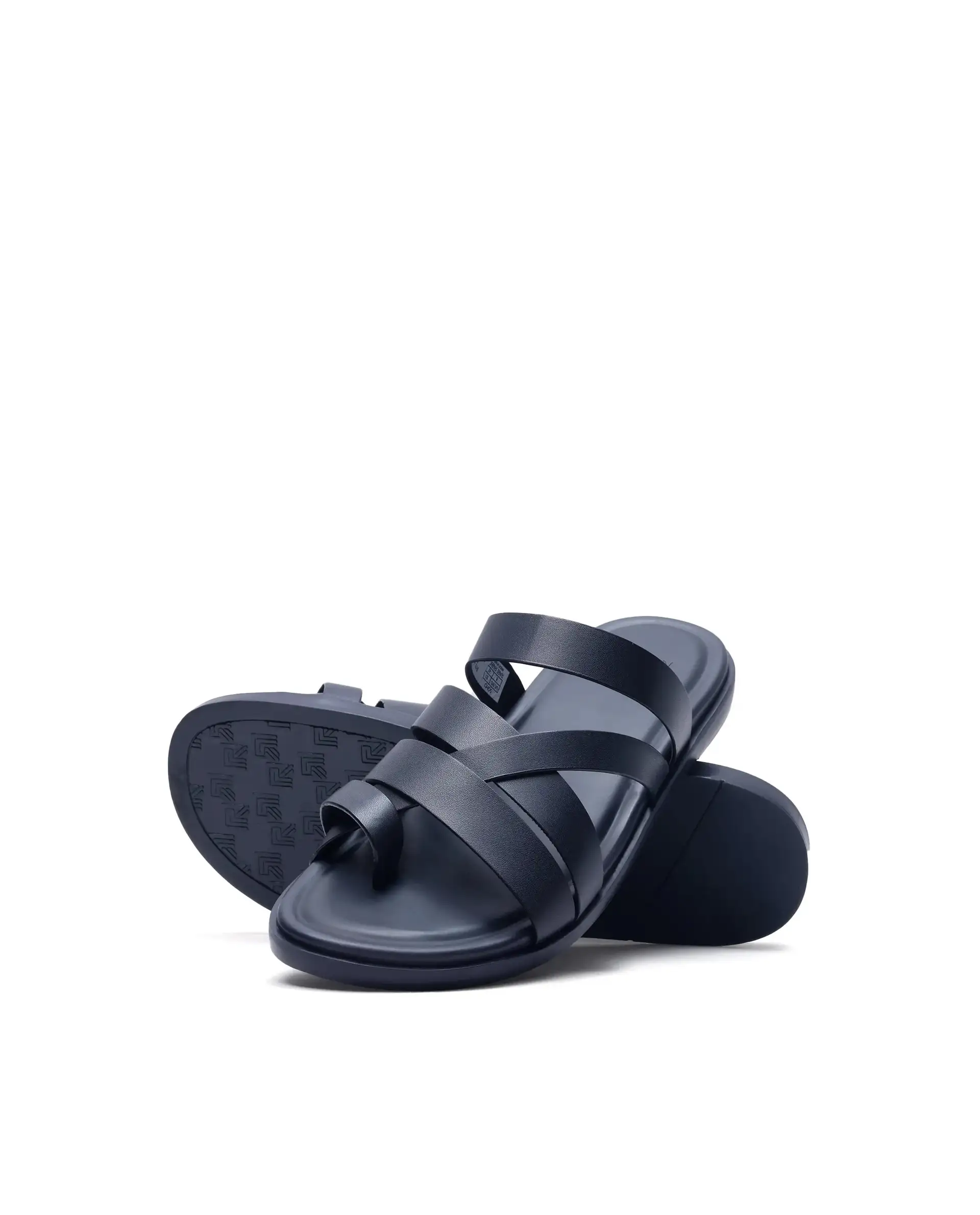 Rare Rabbit Men Soho Navy Slip-On Closure Sandal - Image 4