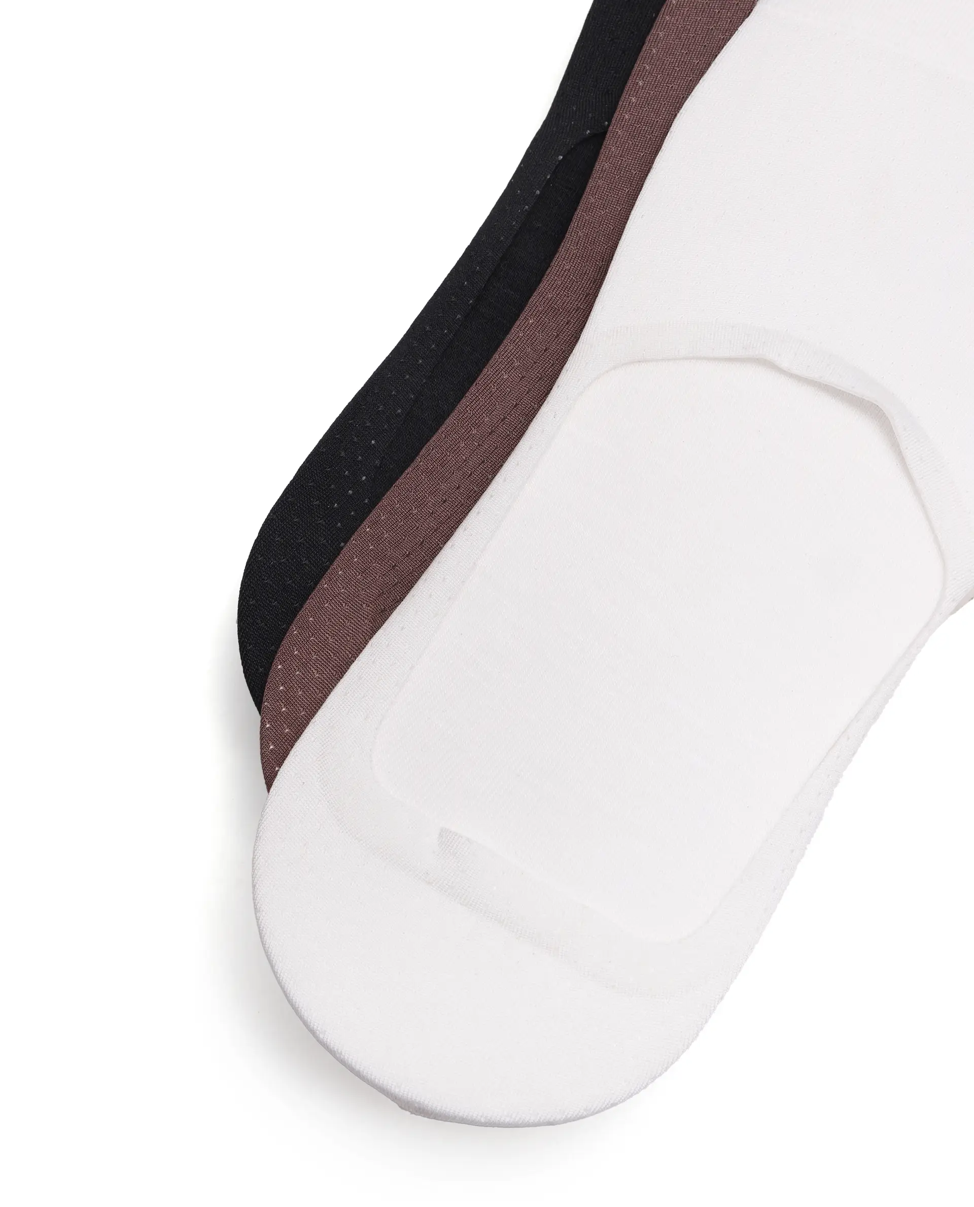 Rare Rabbit Men's Sok Black/White/Brown Cotton Blend Socks (Pack of 3) - Image 2