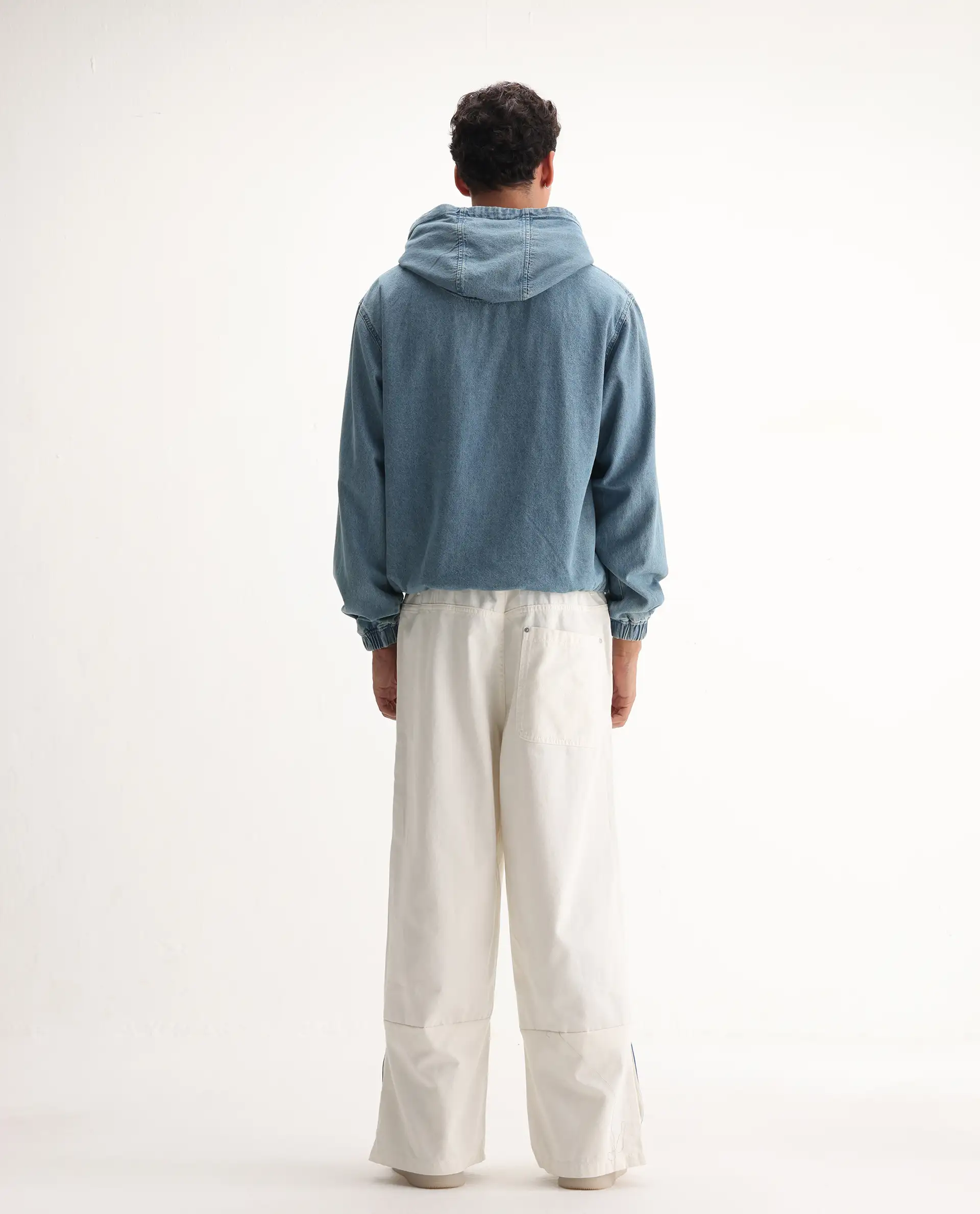 Rare Rabbit Men's Cotton Plain Baggy Fit Jeans - Image 8