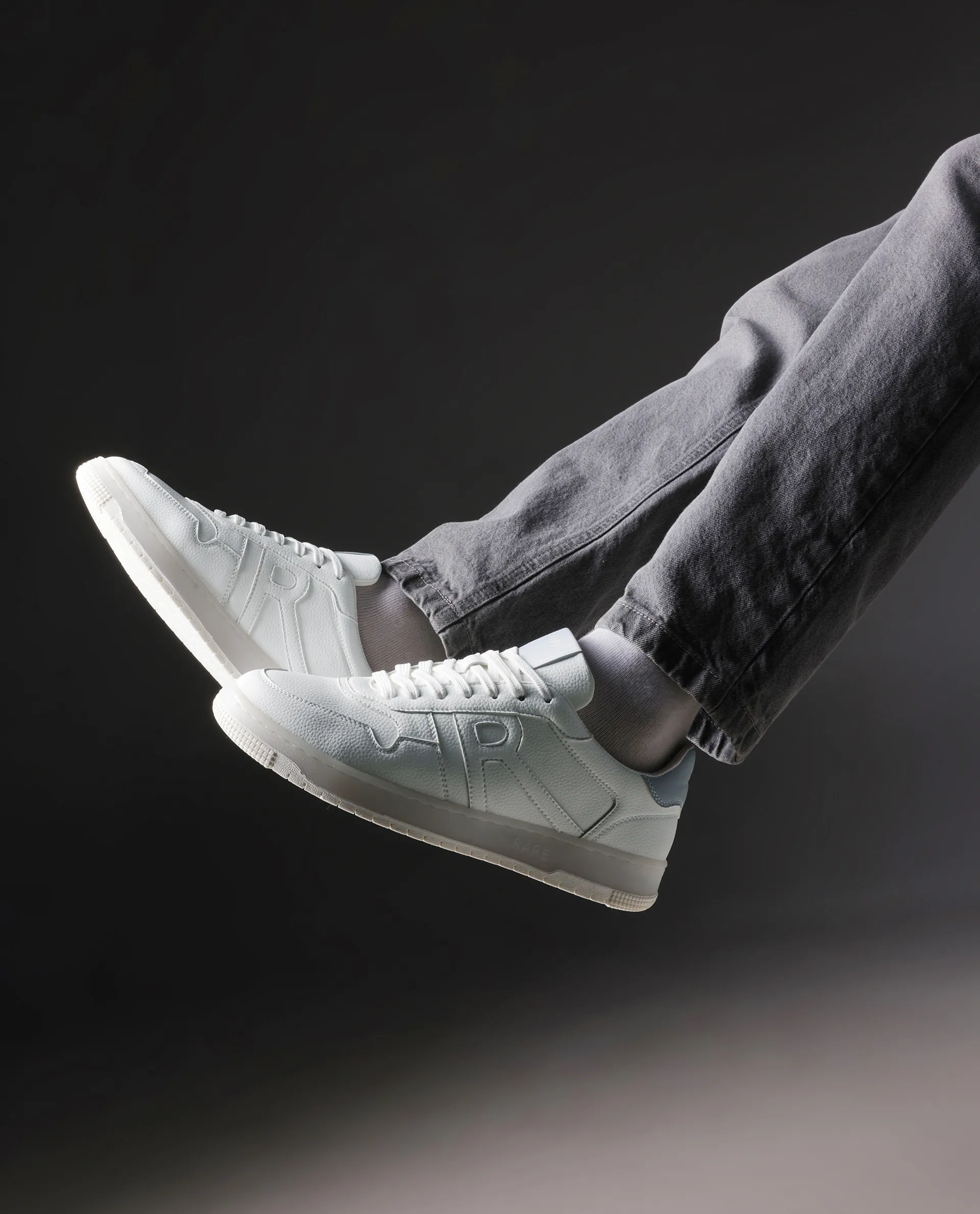Rare Rabbit Men's Solara White Lace-Up Closure Micro Leather Sneaker - Image 2