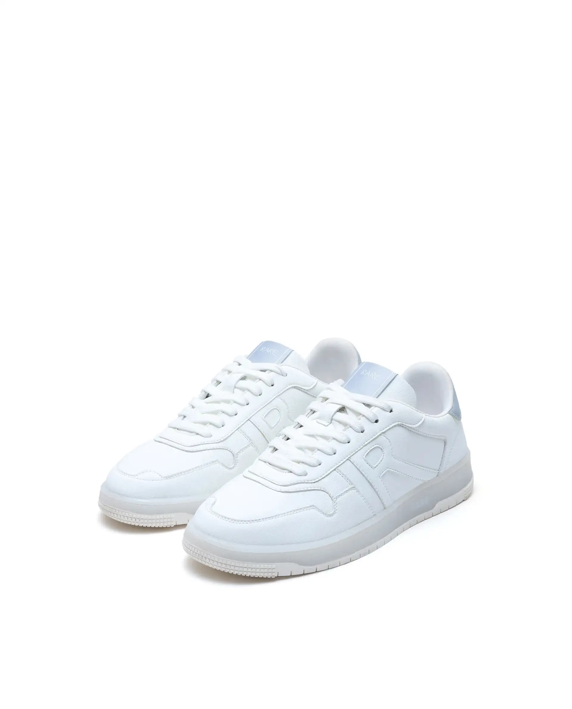 Rare Rabbit Men's Solara White Lace-Up Closure Micro Leather Sneaker - Image 3