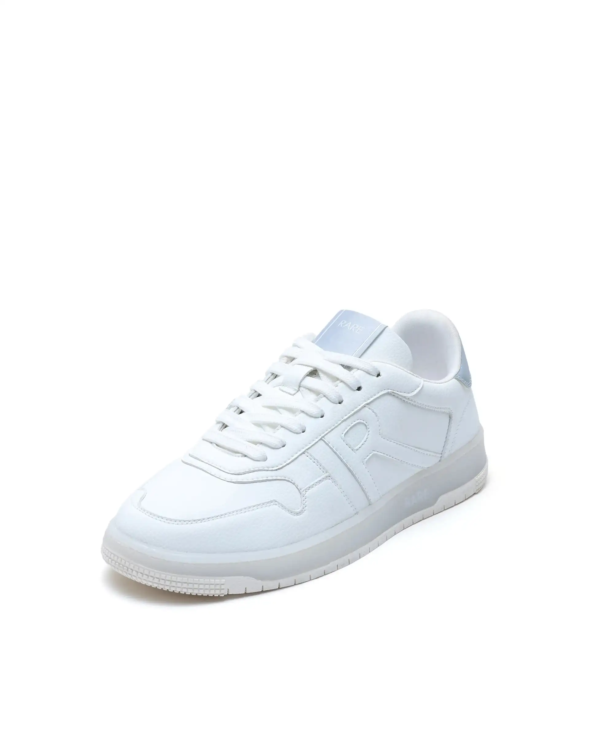 Rare Rabbit Men's Solara White Lace-Up Closure Micro Leather Sneaker - Image 4