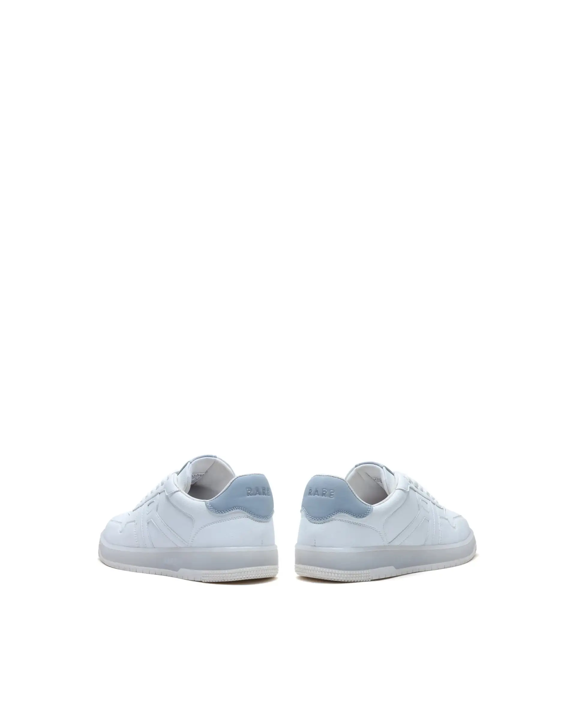 Rare Rabbit Men's Solara White Lace-Up Closure Micro Leather Sneaker - Image 6