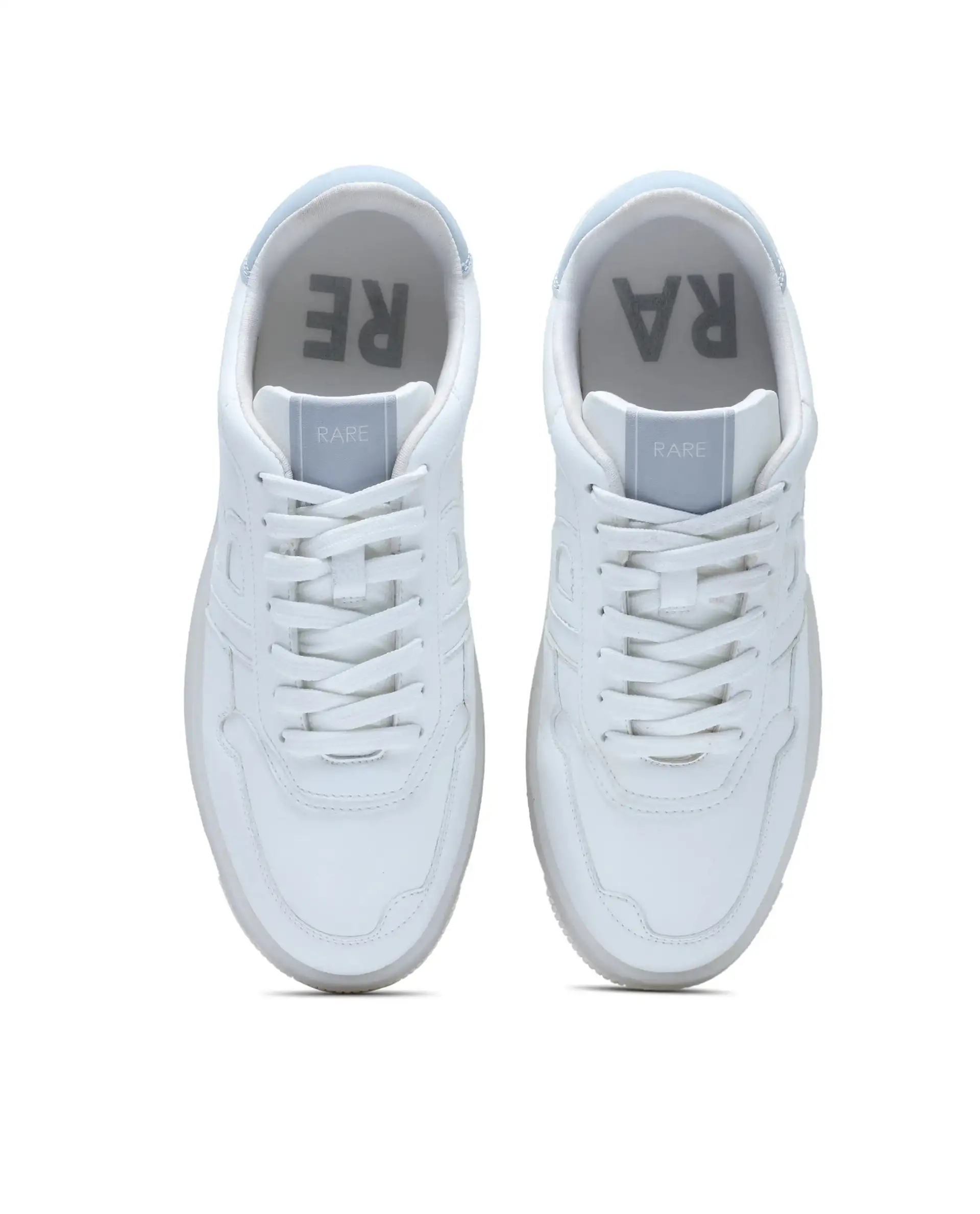Rare Rabbit Men's Solara White Lace-Up Closure Micro Leather Sneaker - Image 7