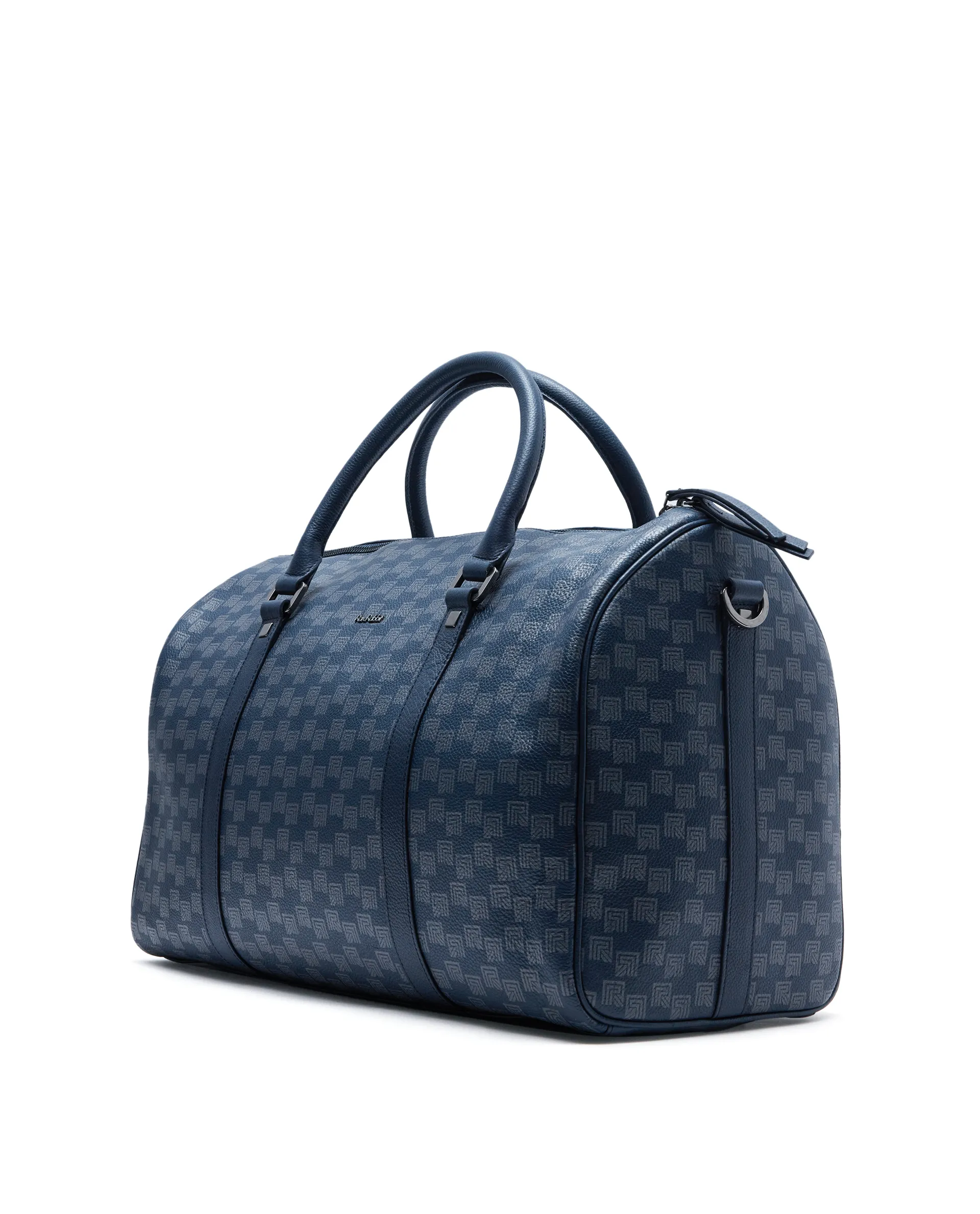 Rare Rabbit Men's Soraf Blue Monogram Print Duffle Bag (Limited Edition) - Image 10