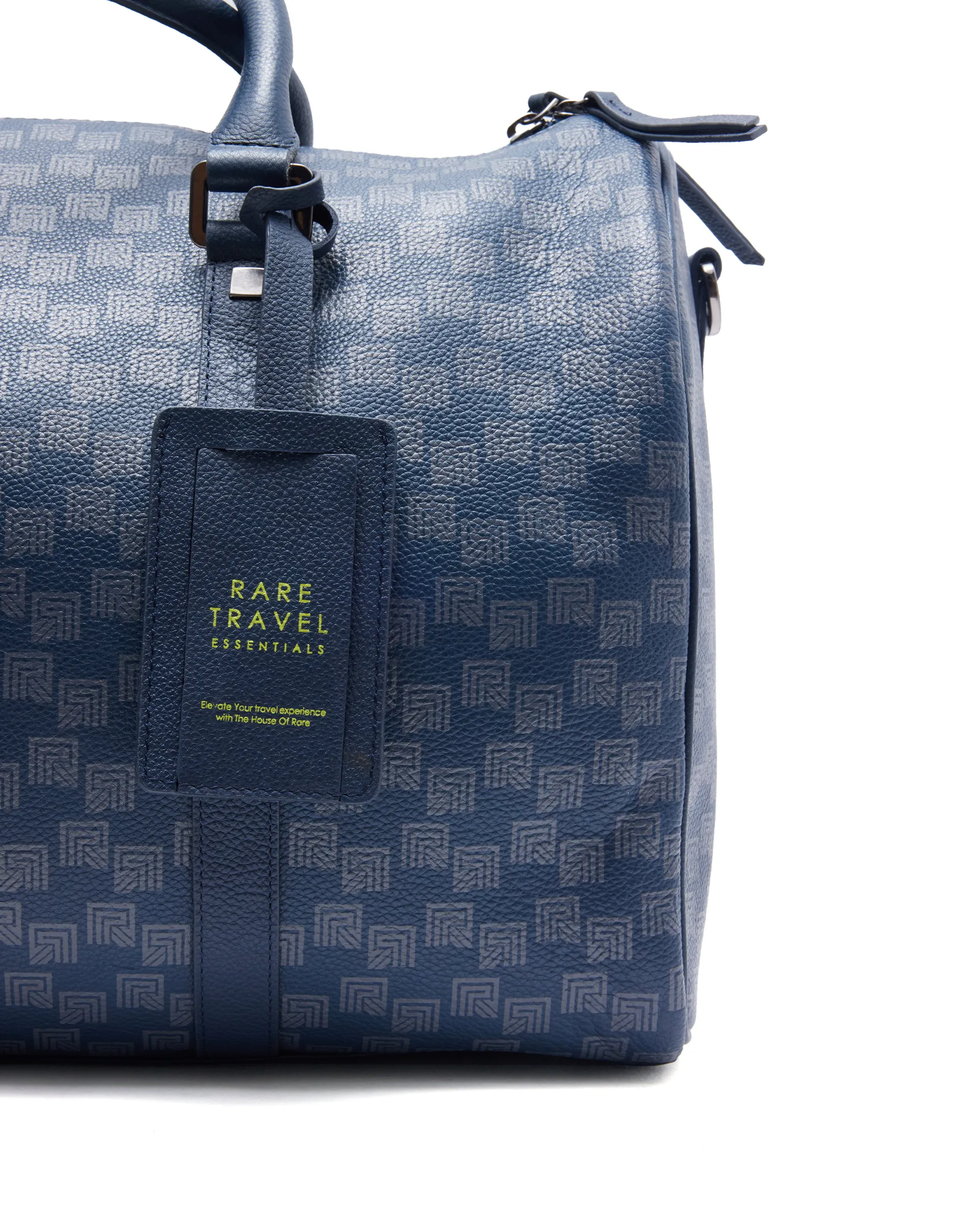Rare Rabbit Men's Soraf Blue Monogram Print Duffle Bag (Limited Edition) - Image 11
