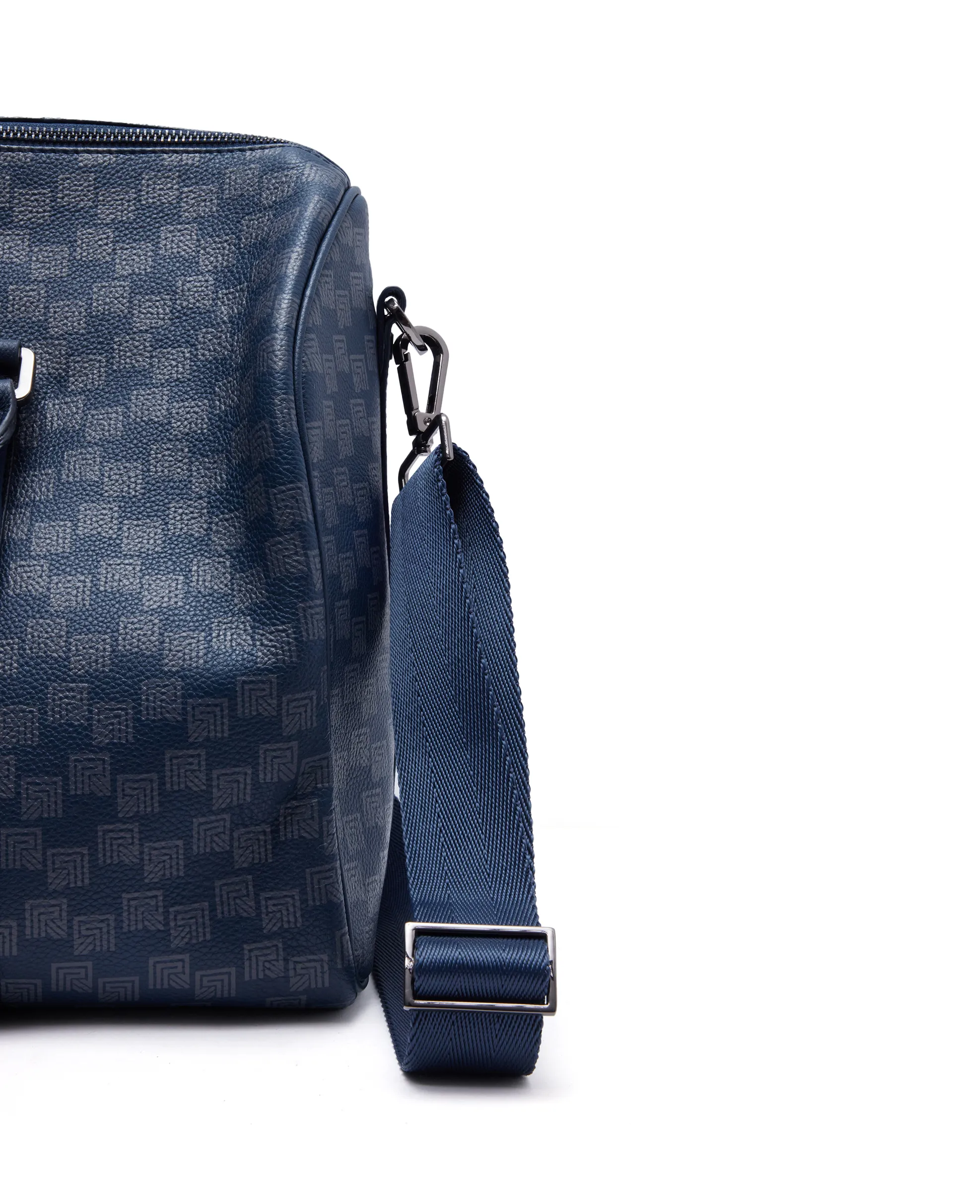 Rare Rabbit Men's Soraf Blue Monogram Print Duffle Bag (Limited Edition) - Image 5