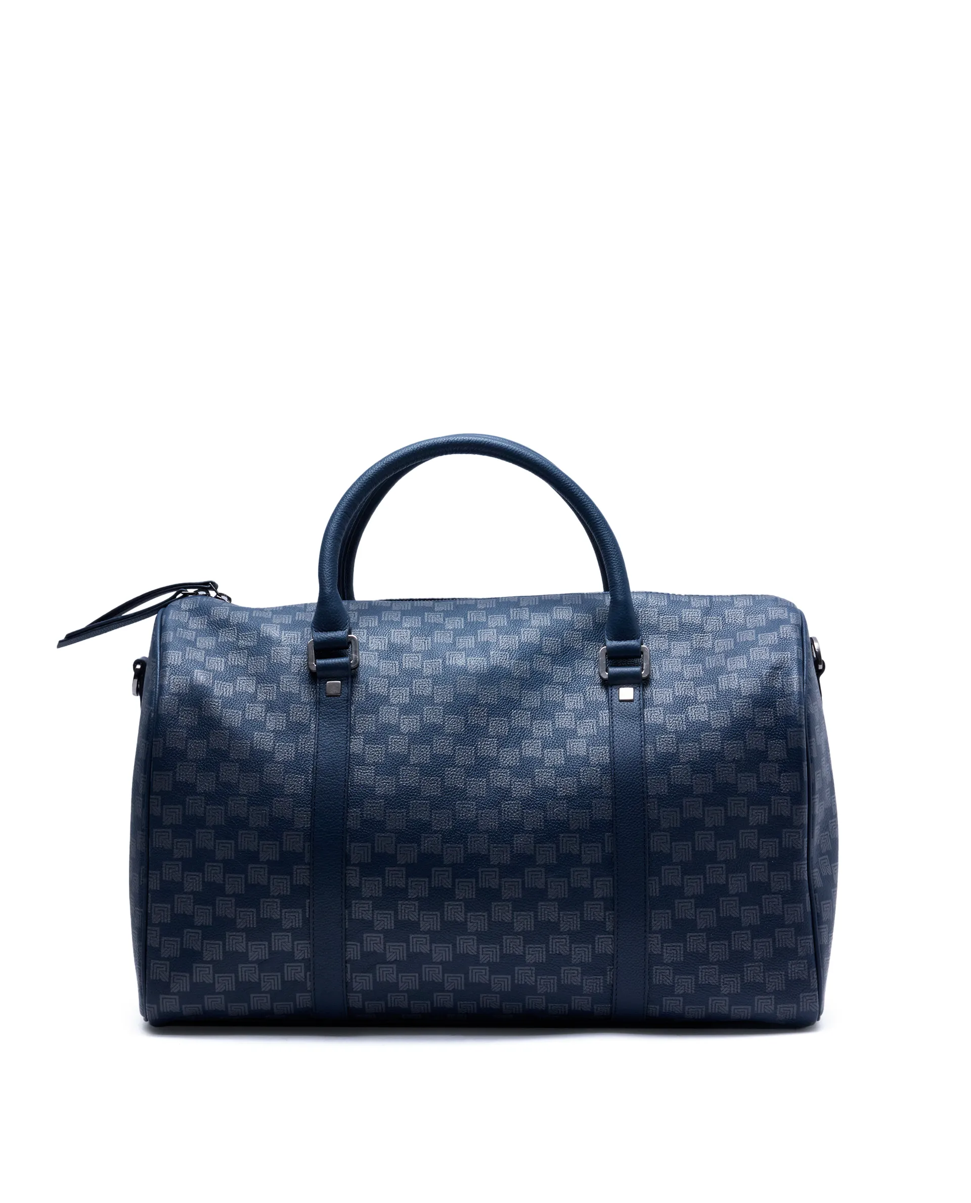 Rare Rabbit Men's Soraf Blue Monogram Print Duffle Bag (Limited Edition) - Image 7