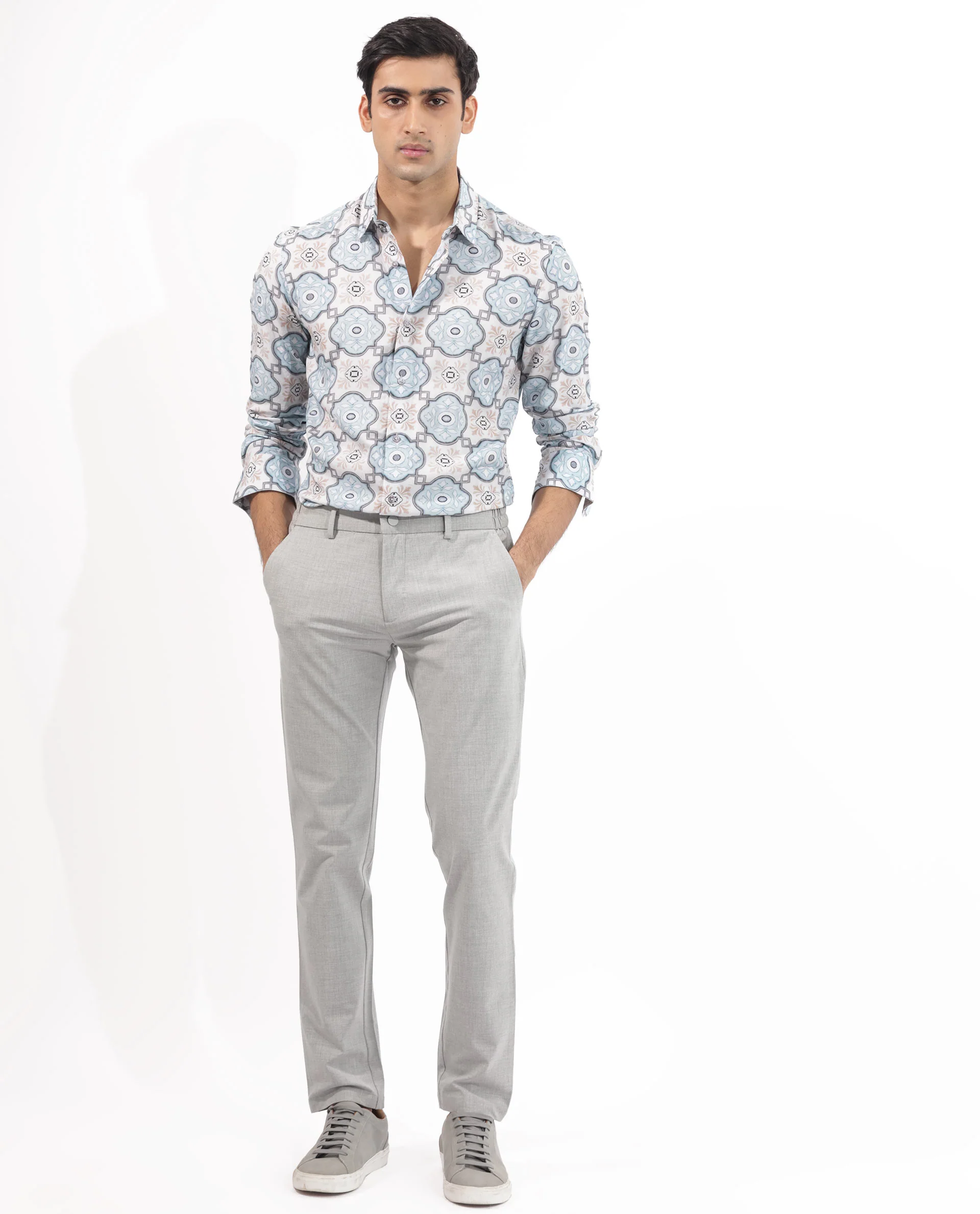Rare Rabbit Men's Soren Multi Viscose Floral Print Regular Fit Full Sleeve Collared Shirt - Image 3