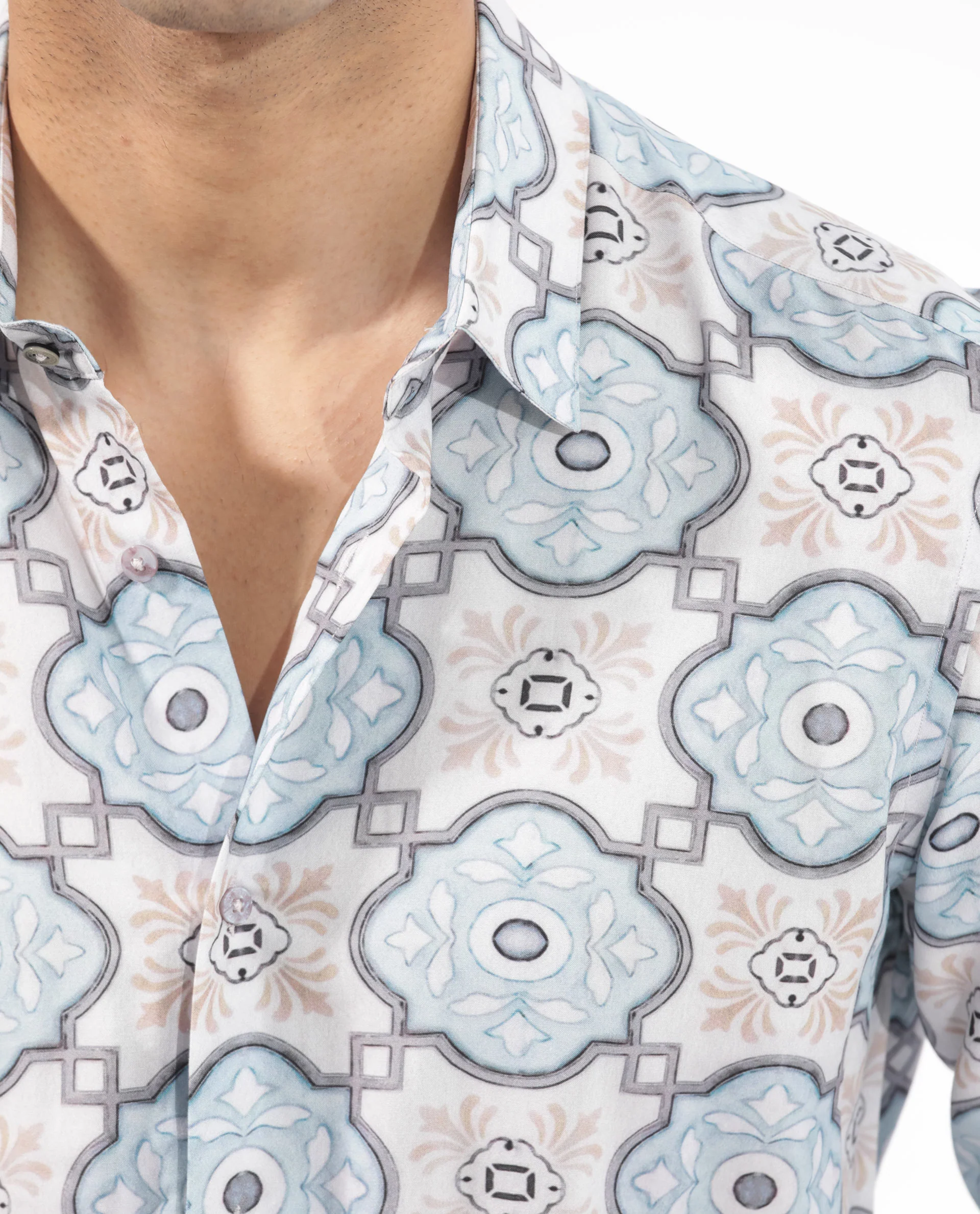 Rare Rabbit Men's Soren Multi Viscose Floral Print Regular Fit Full Sleeve Collared Shirt - Image 7