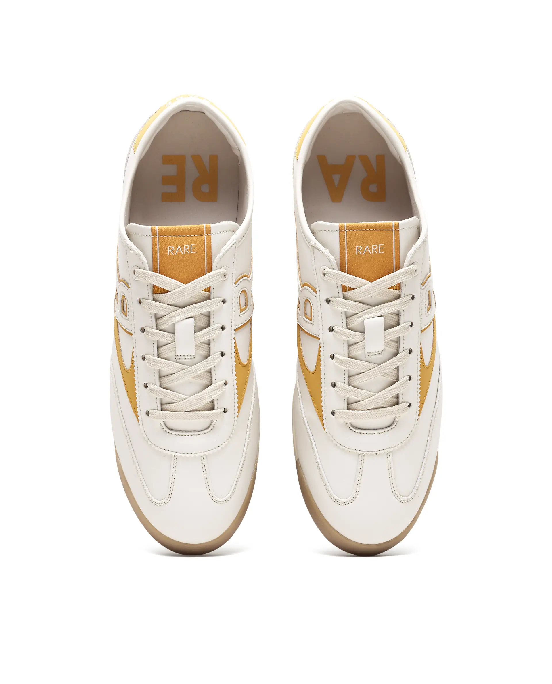 Rare Rabbit Men's Sozo Beige Micro Fiber Leather Sneaker - Image 2