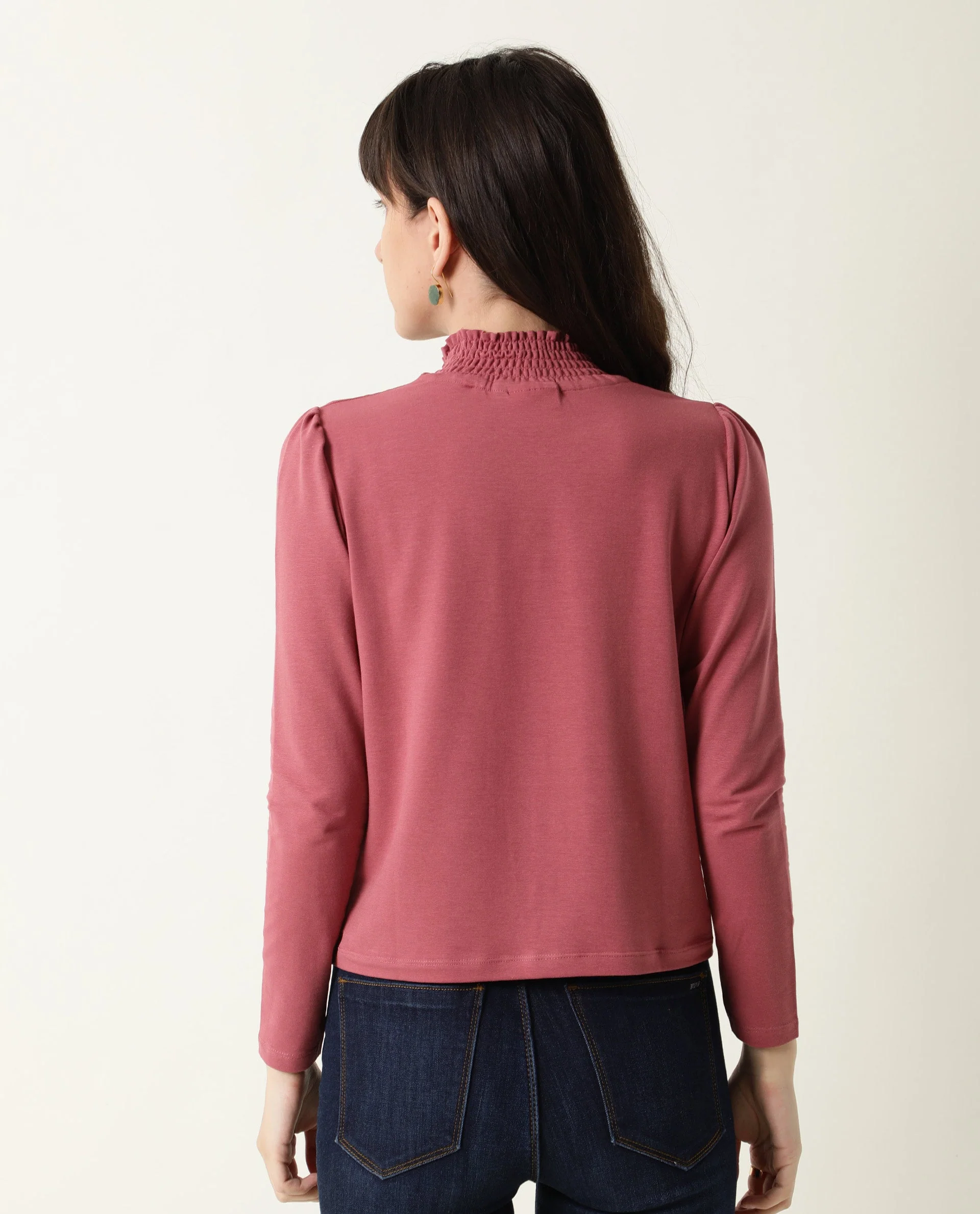 Rareism Women Spinny Pink T-Shirt Full Sleeves - Image 11